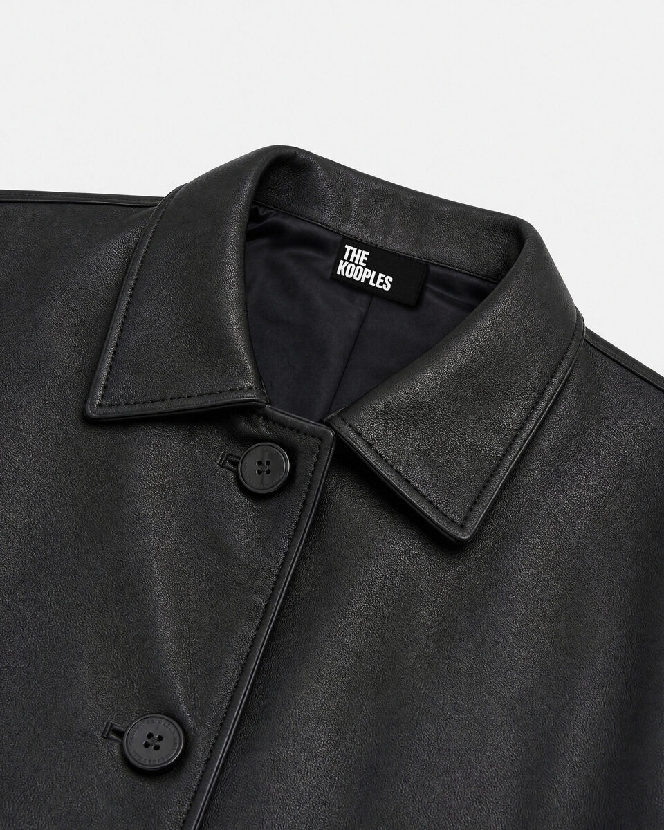 Black leather jacket