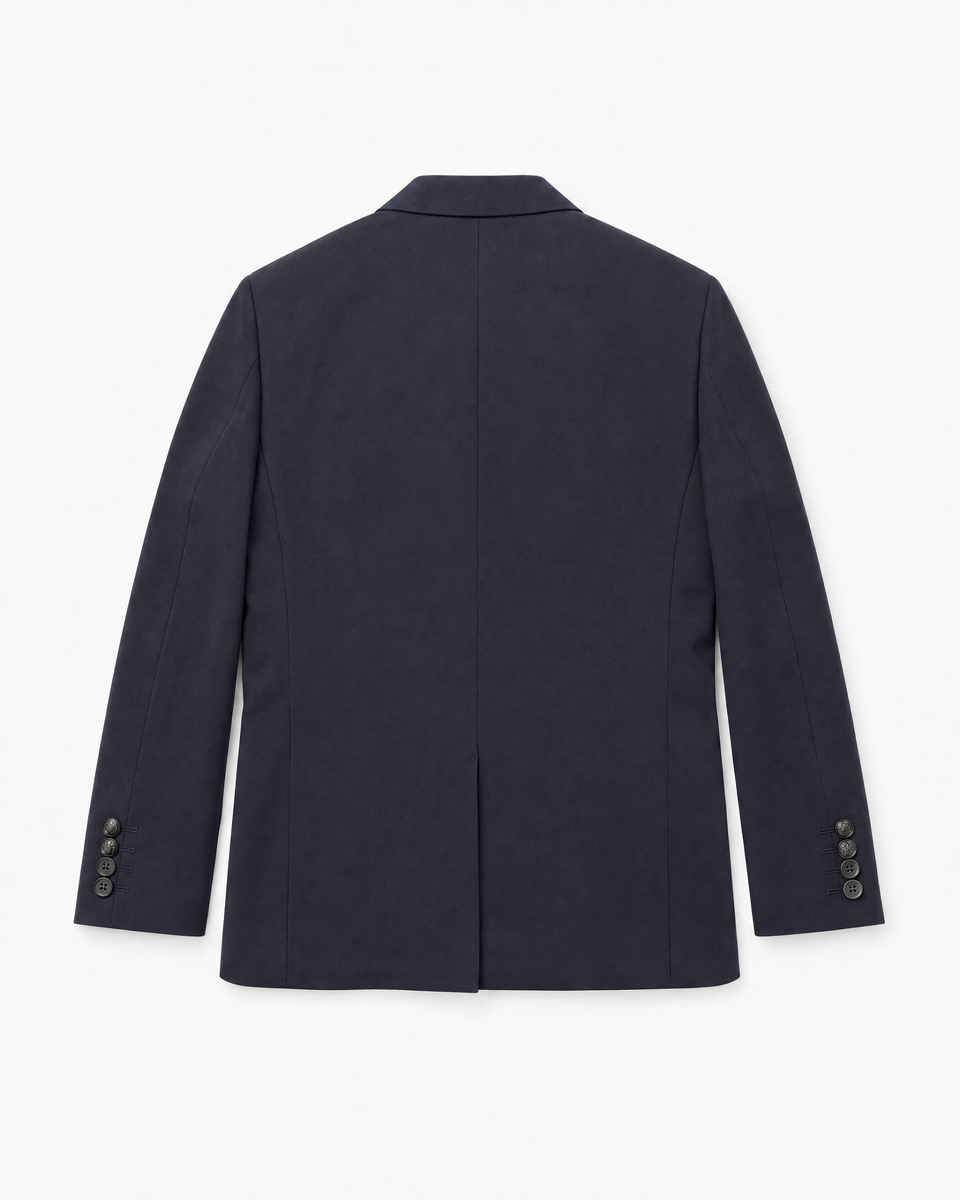 Navy semi-lined suit jacket