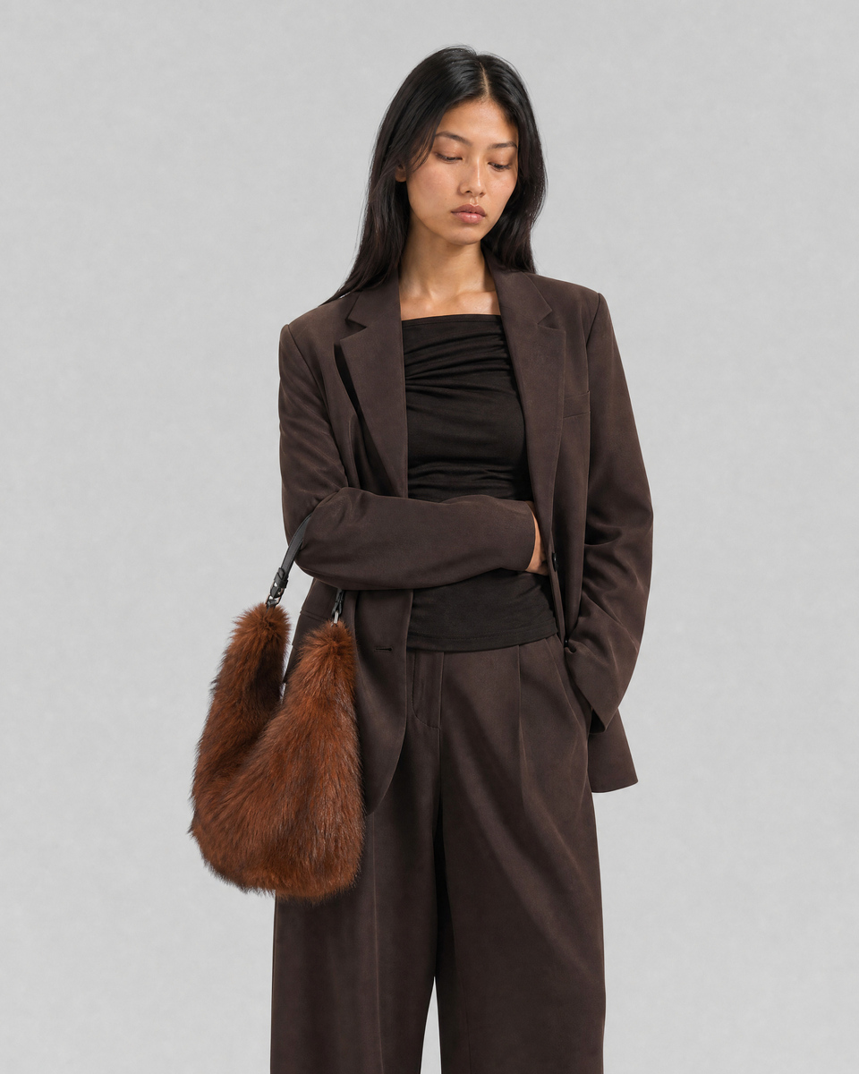 Brown wool blazer
