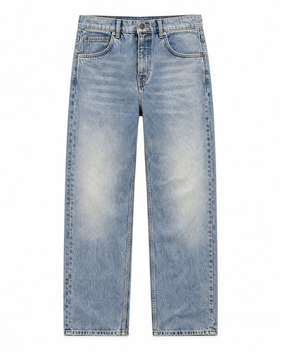 Light blue relaxed-fit jeans