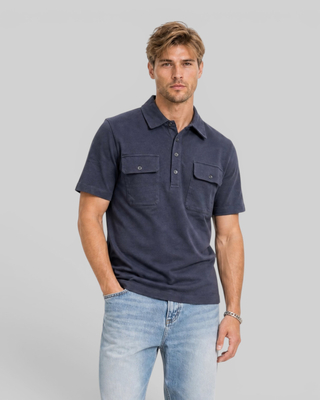 Navy Short-Sleeve Polo Shirt