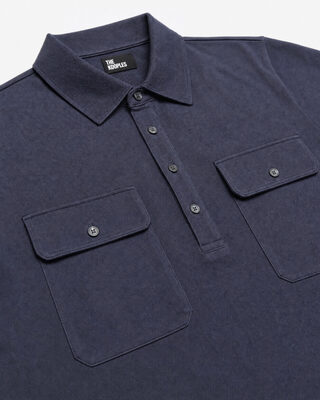Navy Short-Sleeve Polo Shirt