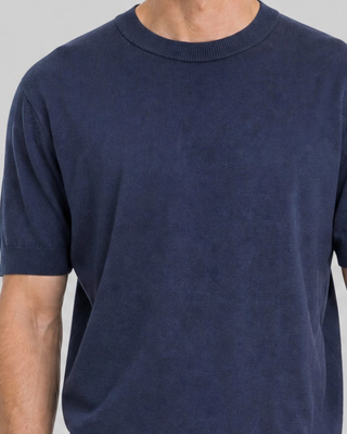 Navy Blue Crew Neck Sweater