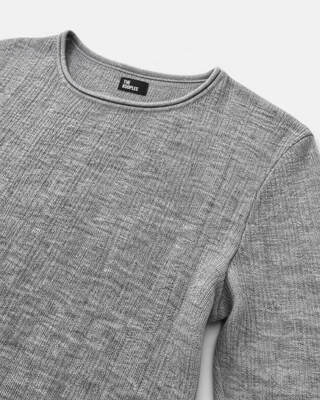 Anthracite Gray Blended Wool Top
