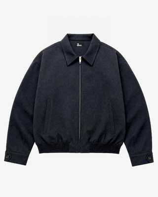 Black wool-blend jacket