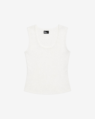 Ecru sleeveless top