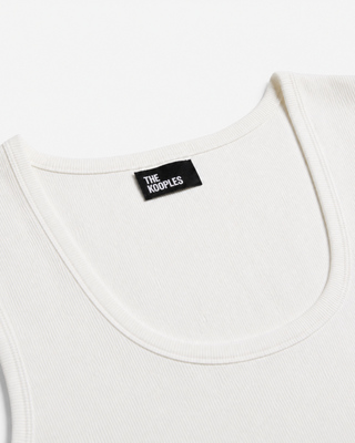 Ecru sleeveless top