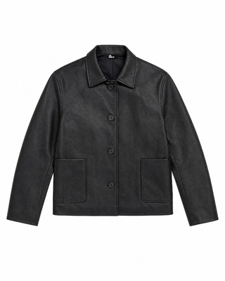 Black leather jacket