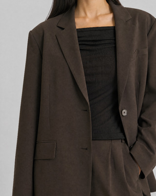 Brown wool blazer