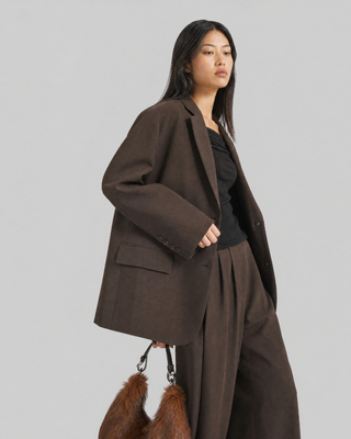 Brown wool blazer