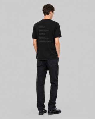 Black slim-fit jeans