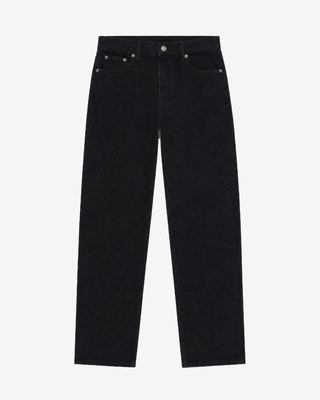 Black slim-fit jeans