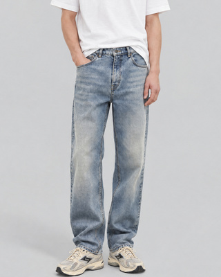 Light blue relaxed-fit jeans