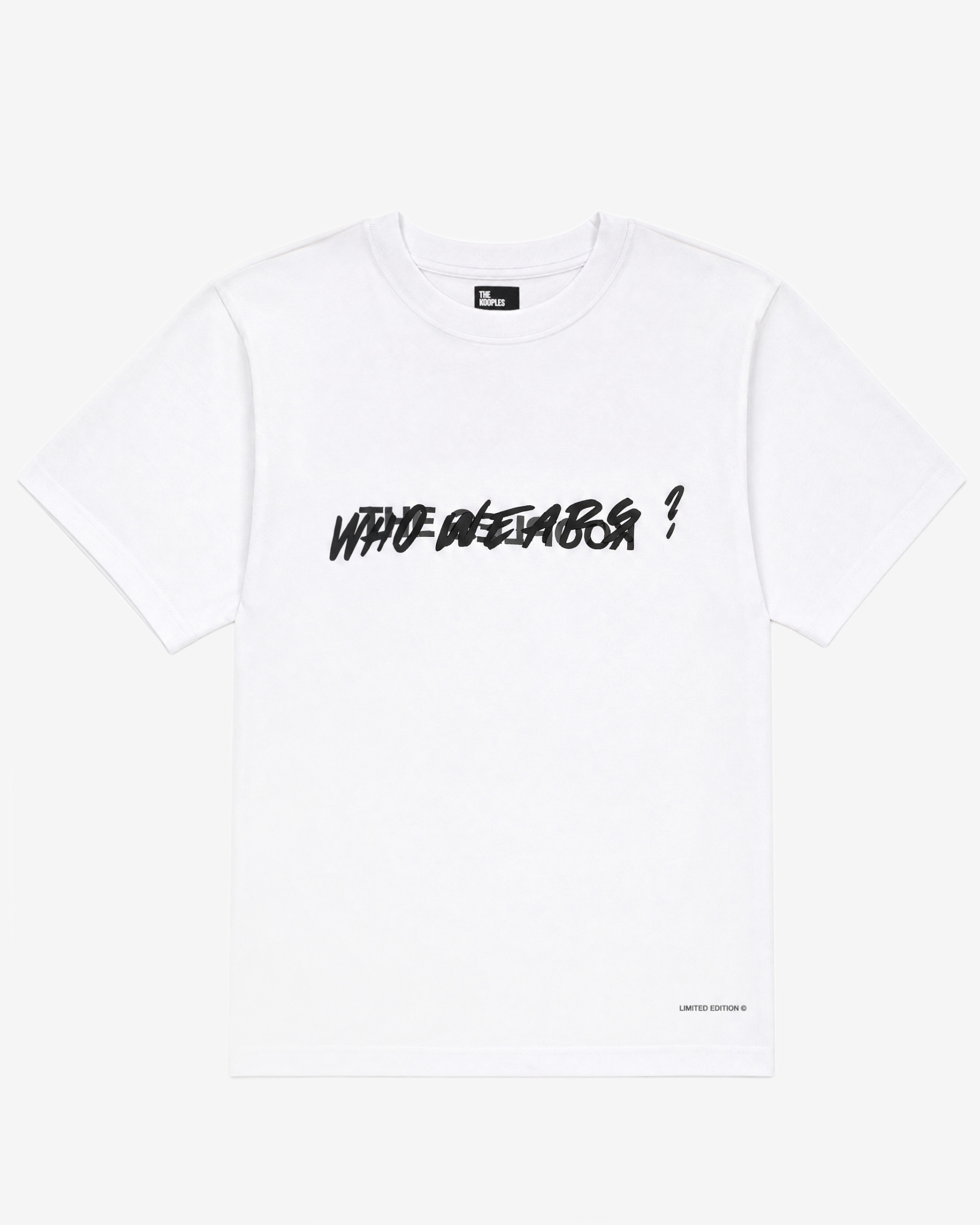 White 'Who Wears' Unisex T-shirt