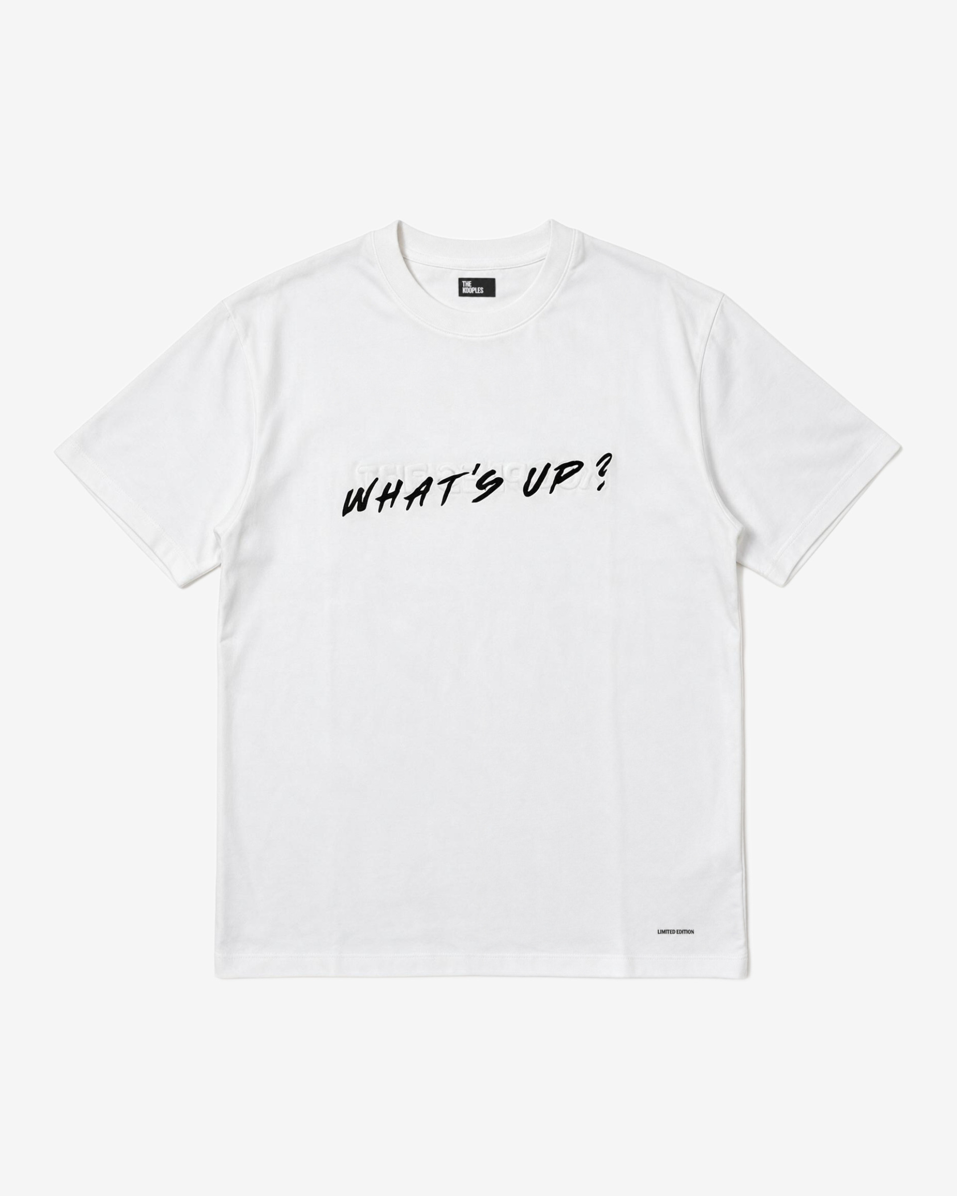 White 'What's Up' Unisex T-shirt