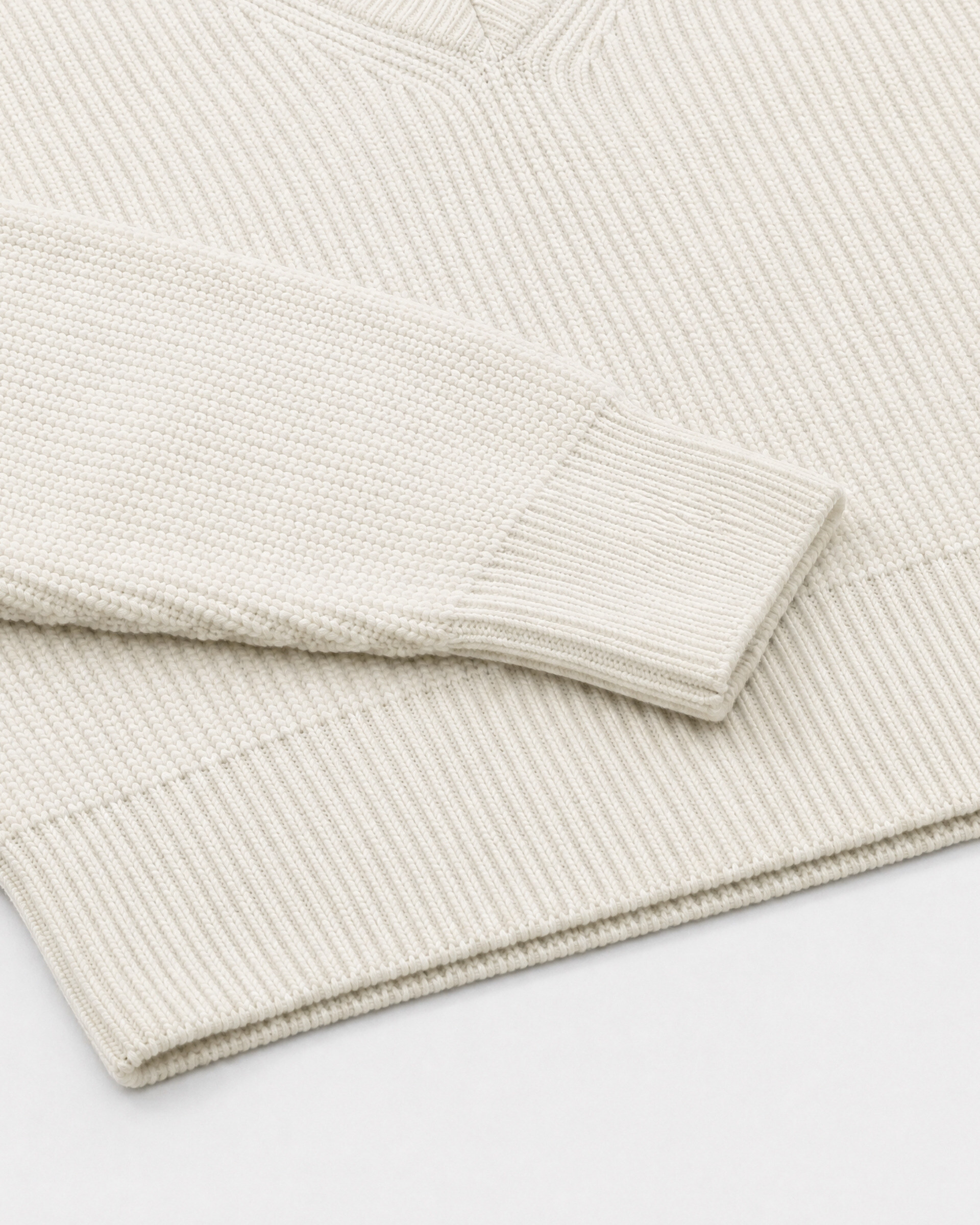 Natural-colored merino wool sweater