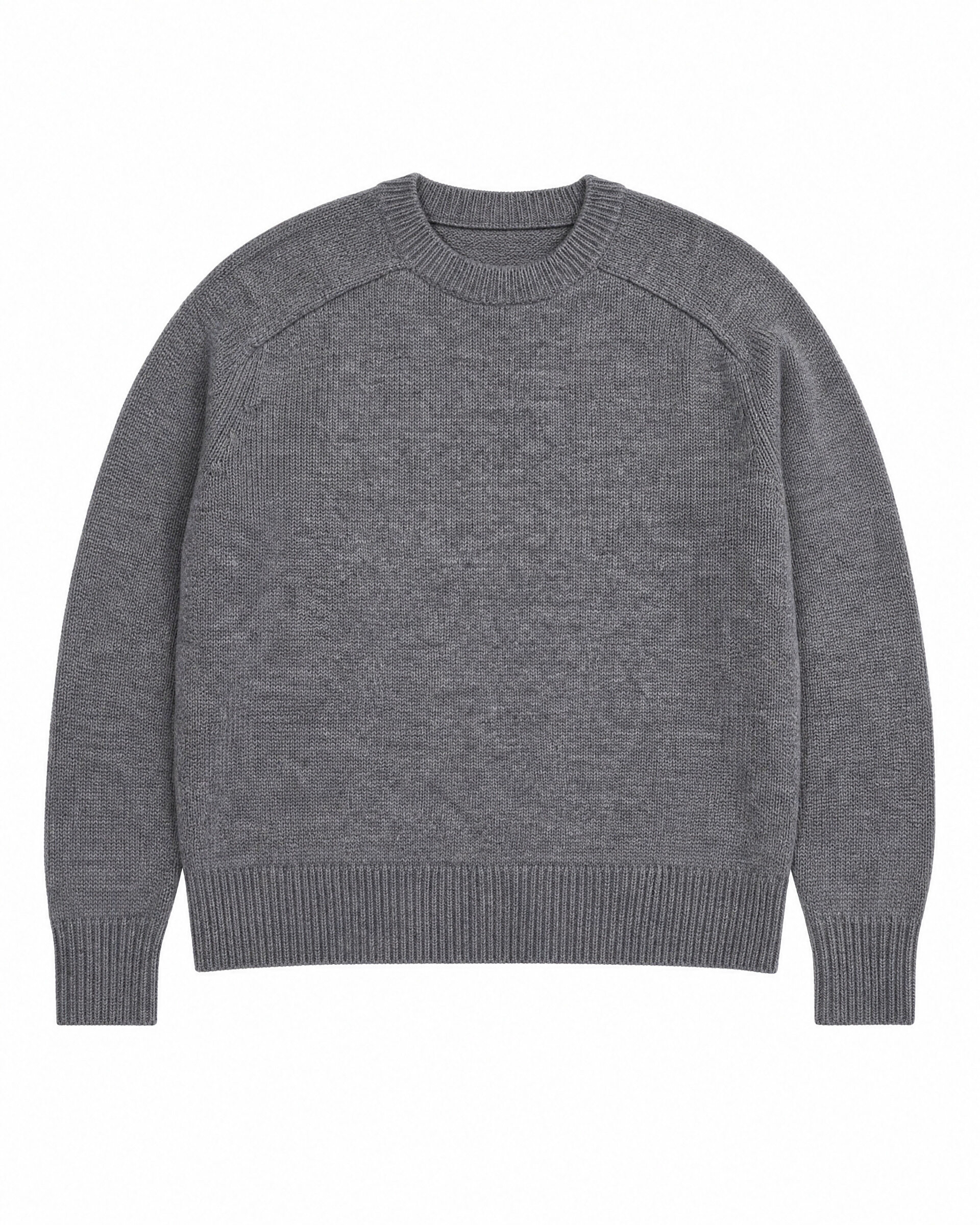 Gray Merino Wool Sweater
