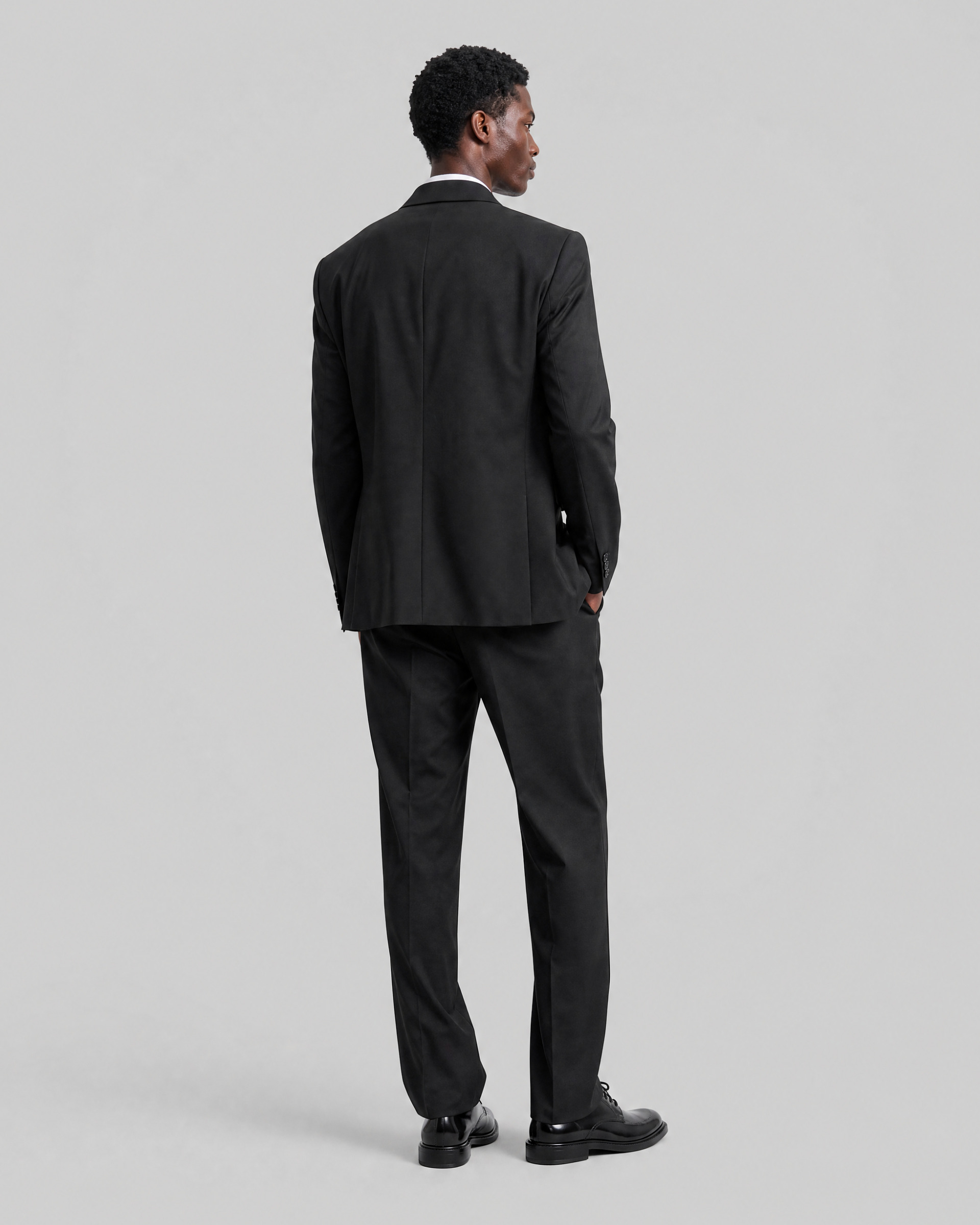 Black wool suit jacket