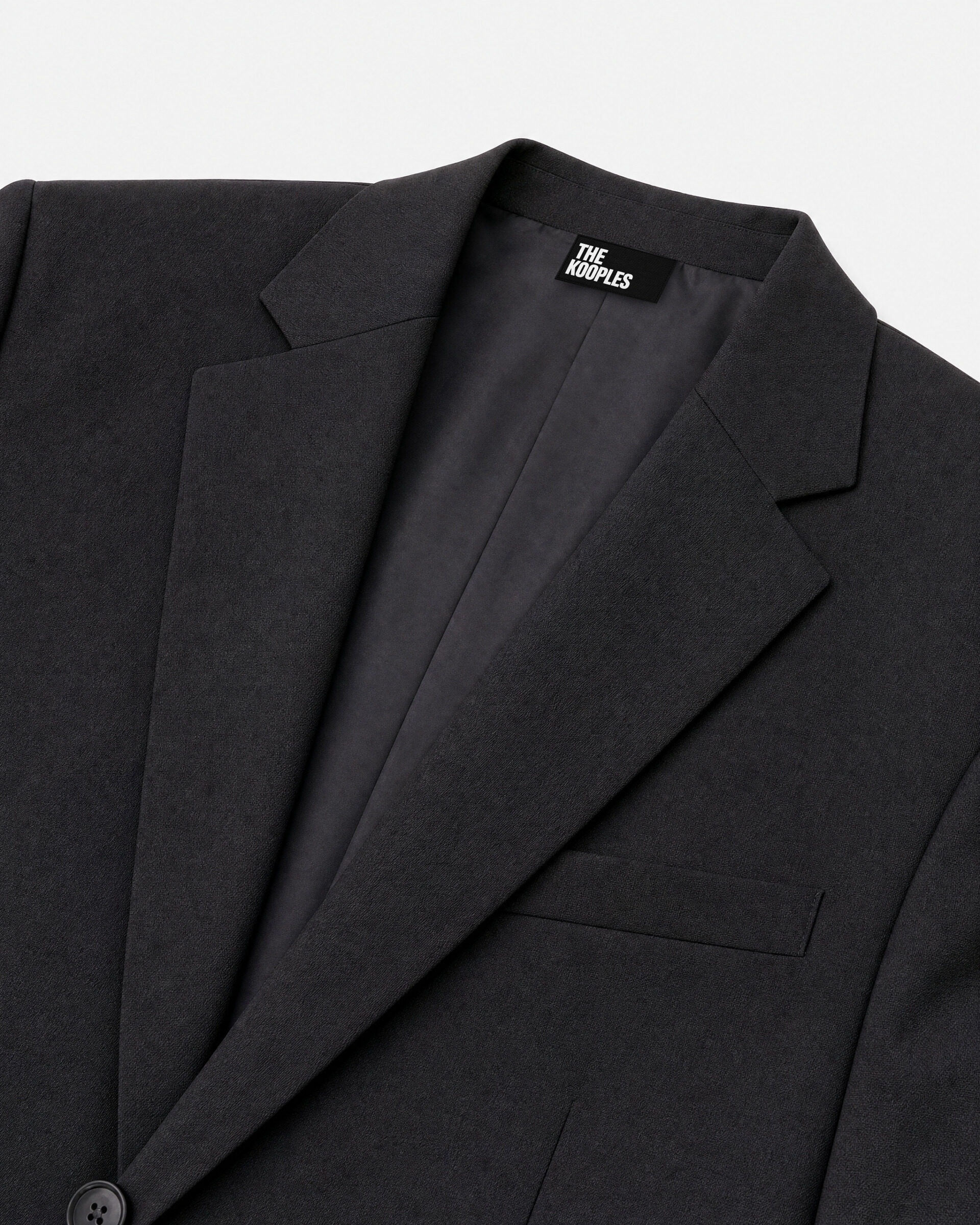 Black wool suit jacket