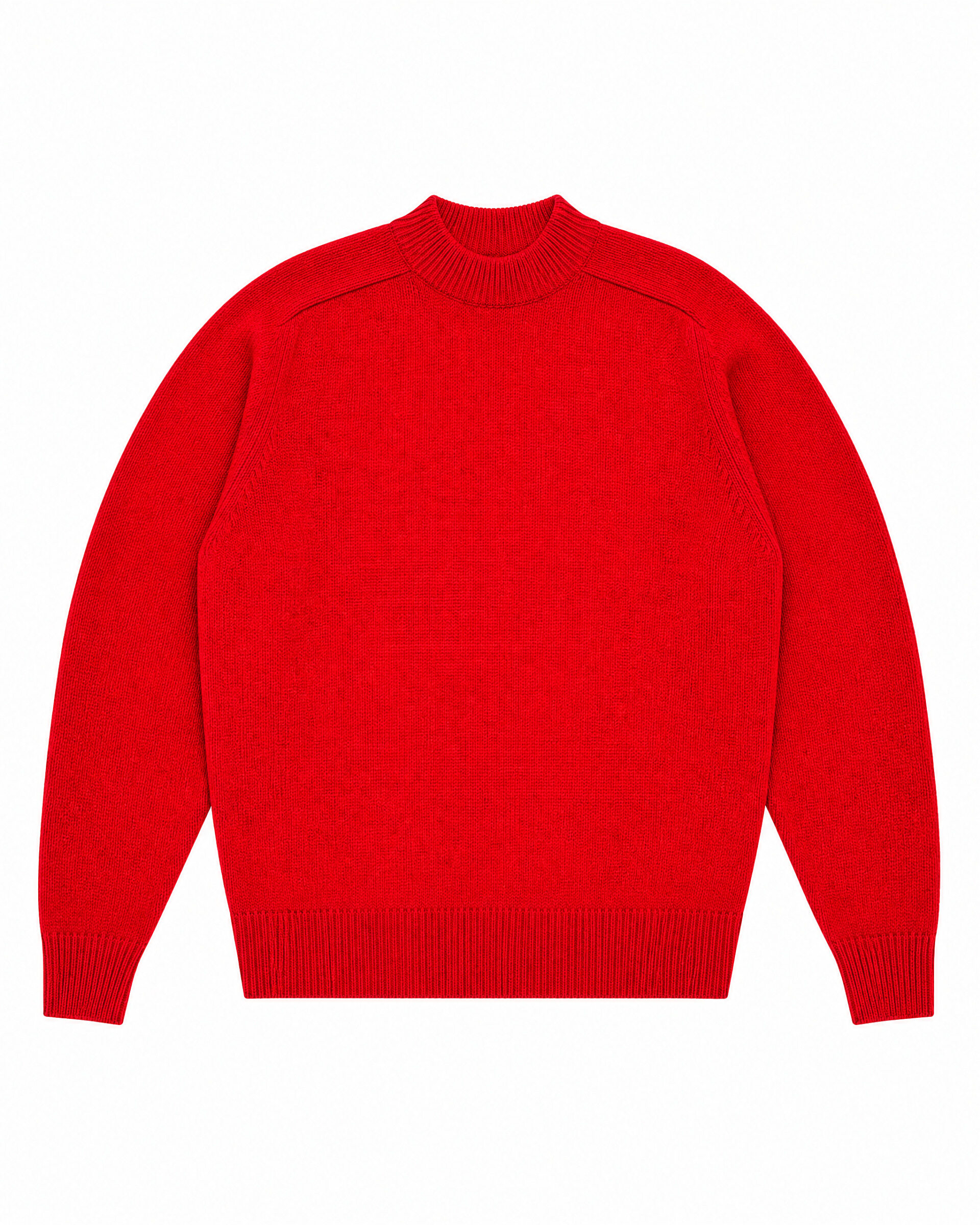 Red Wool Crew-Neck Sweater