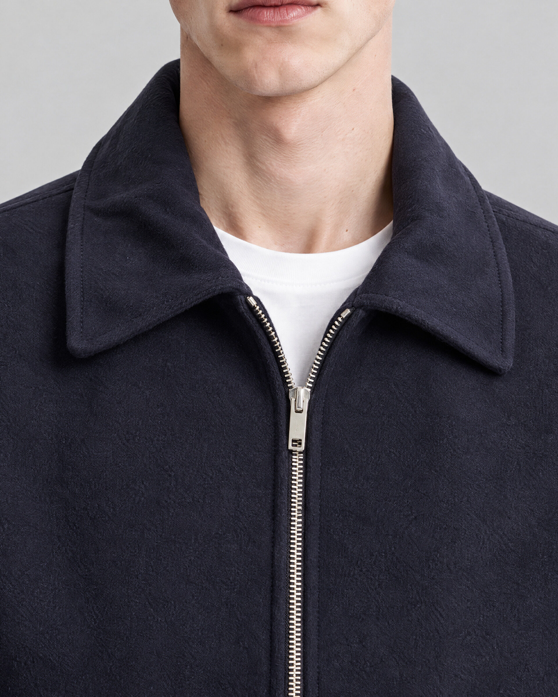 Navy Double-Sided Wool Jacket