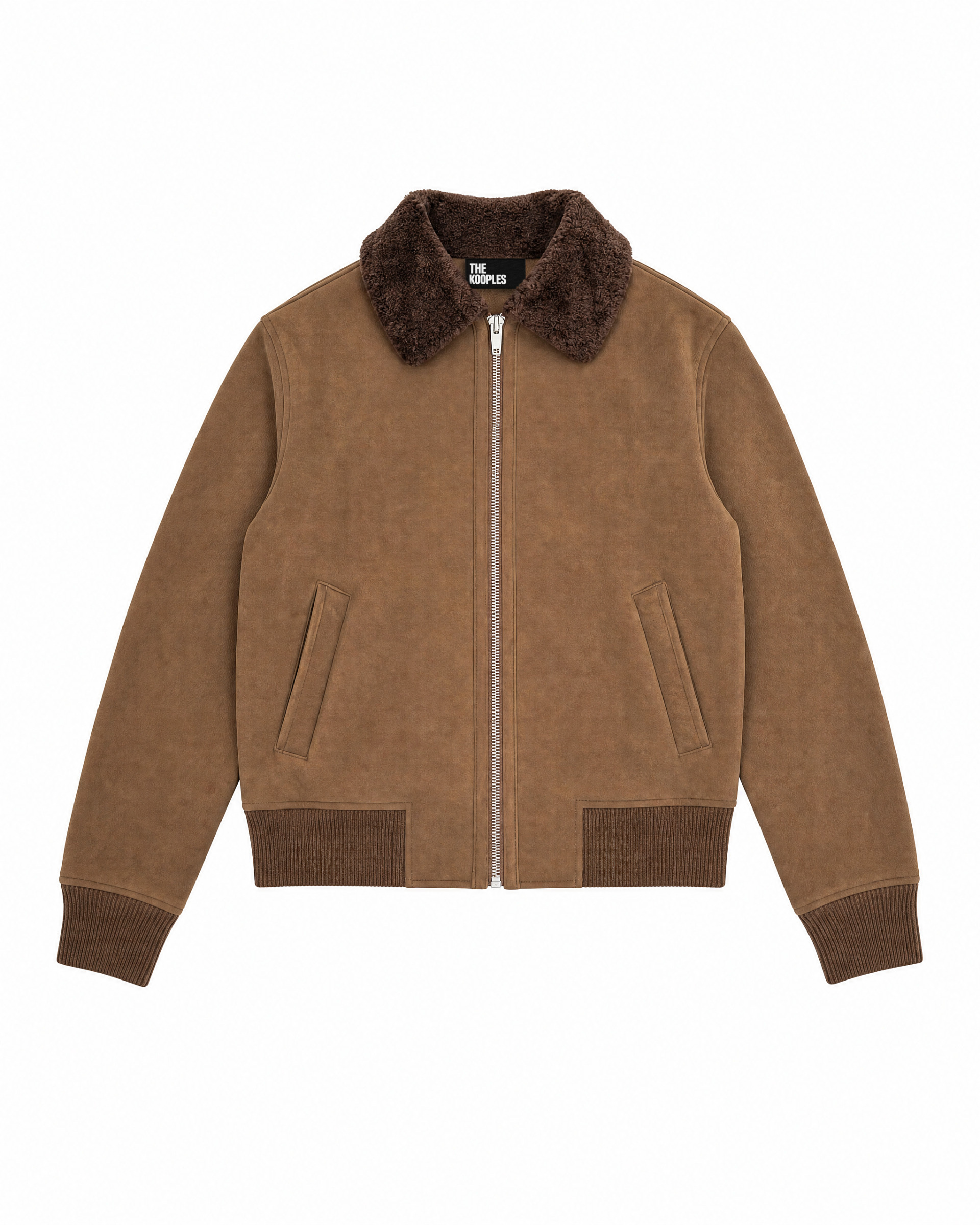 Brown faux fur jacket