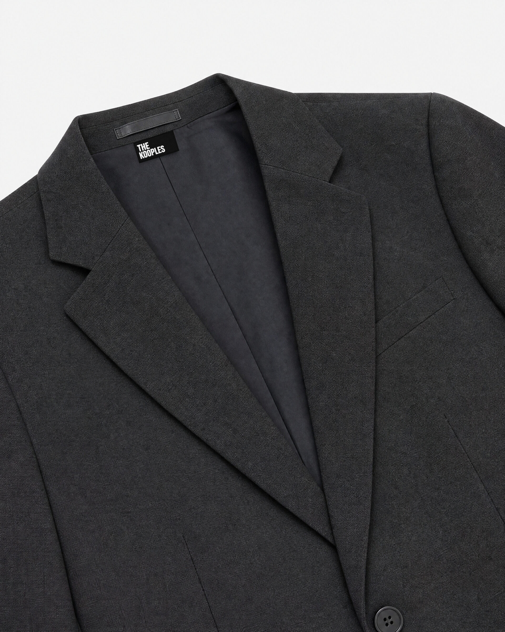 Anthracite Gray Wool Suit Jacket