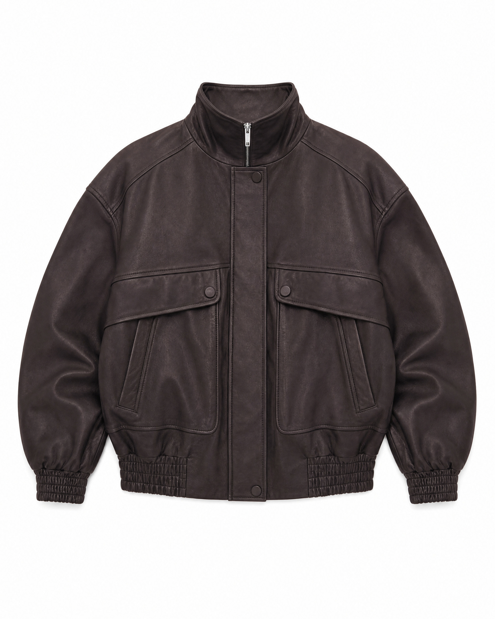 Burgundy leather jacket