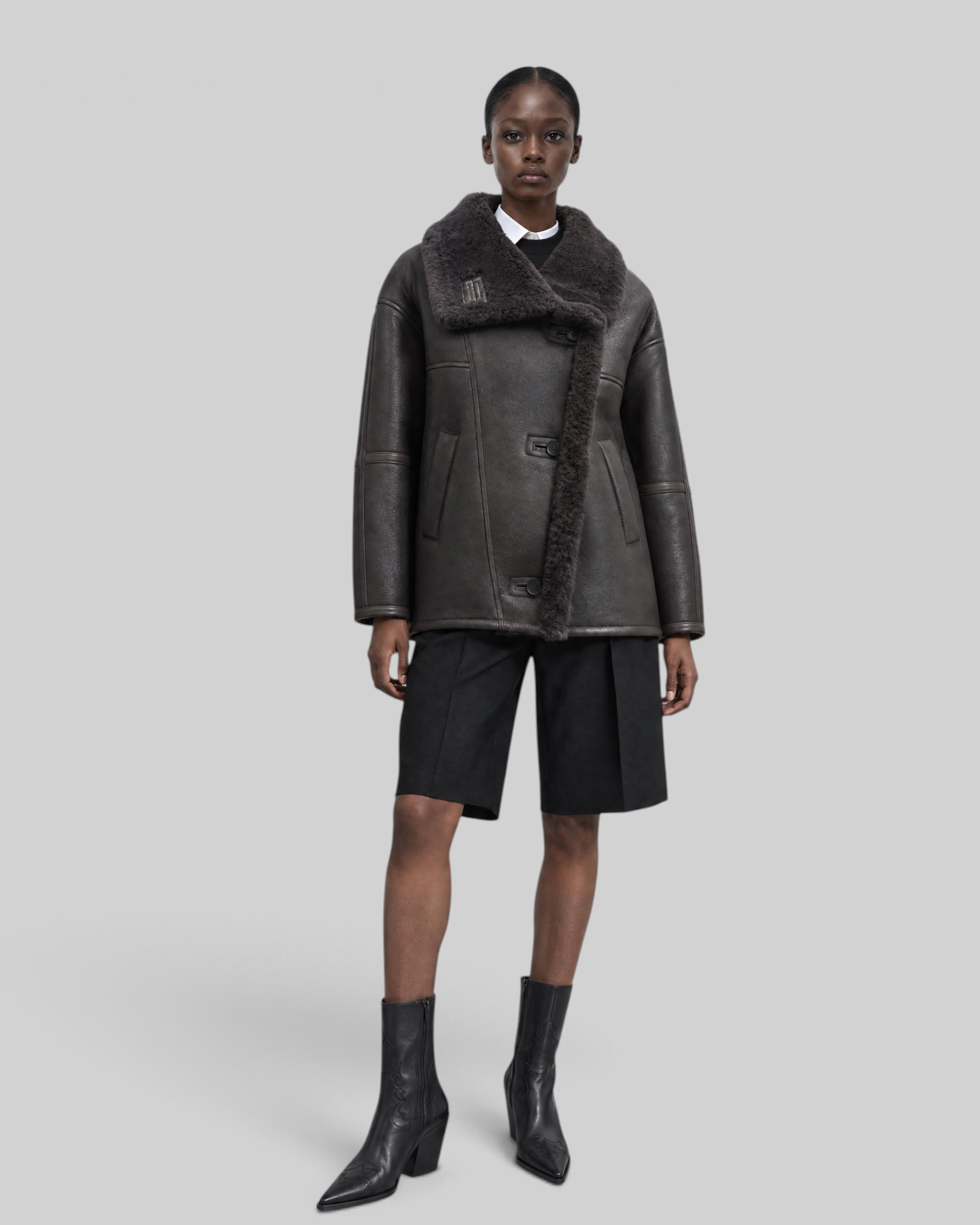 Brown sheepskin