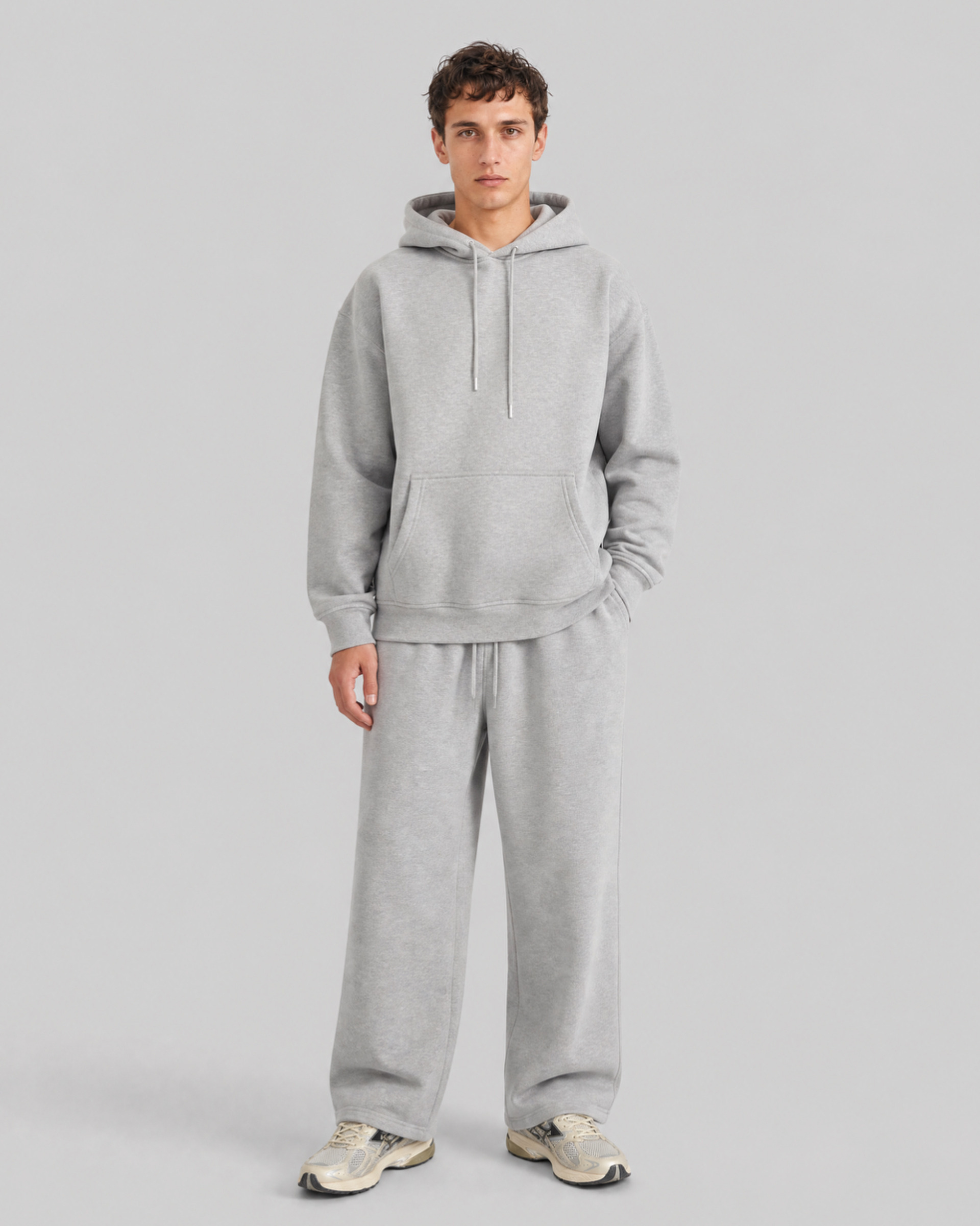 Gray Hooded Sweatshirt