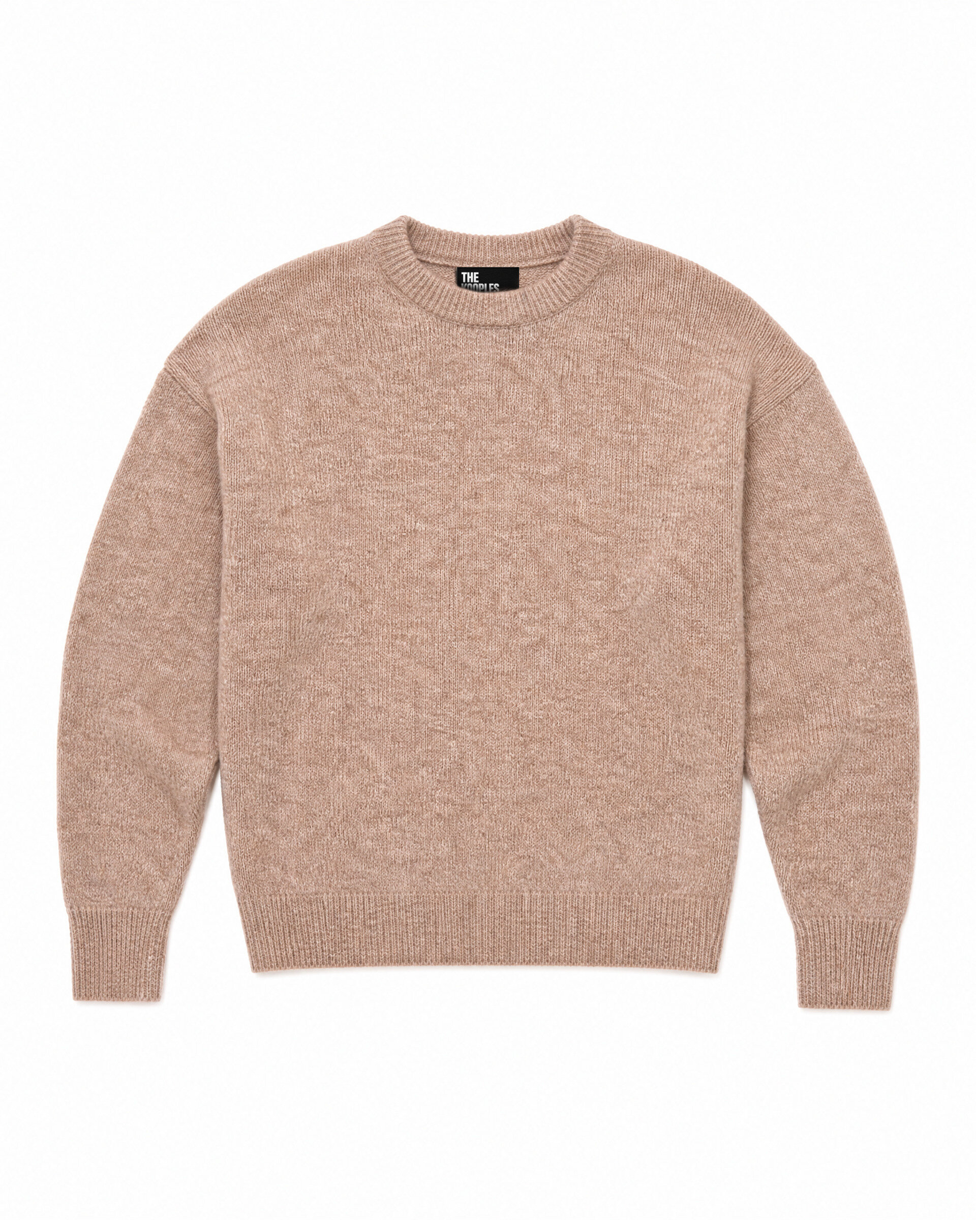 Beige Mohair-Blend Sweater