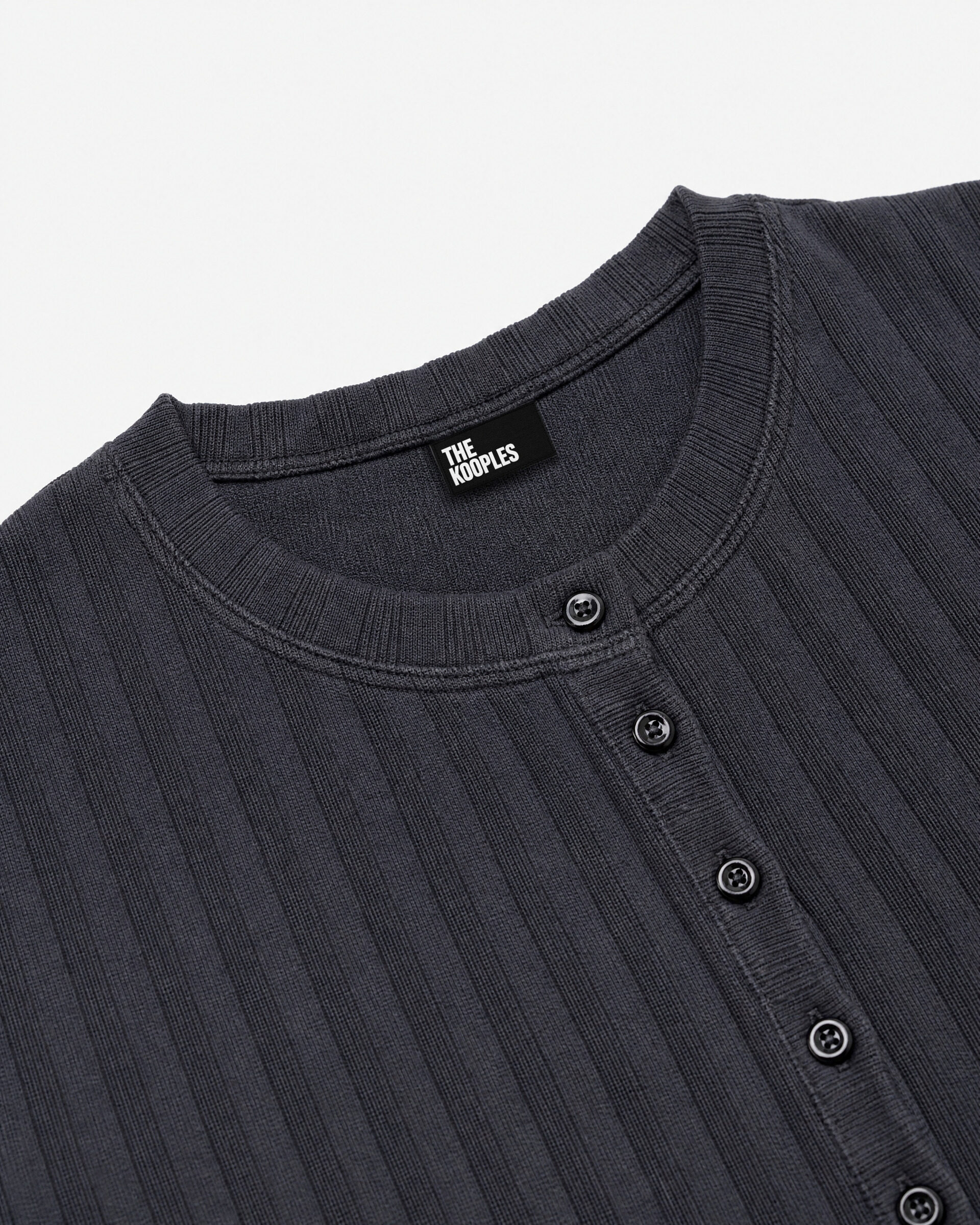 Black Long-Sleeve Cotton Top
