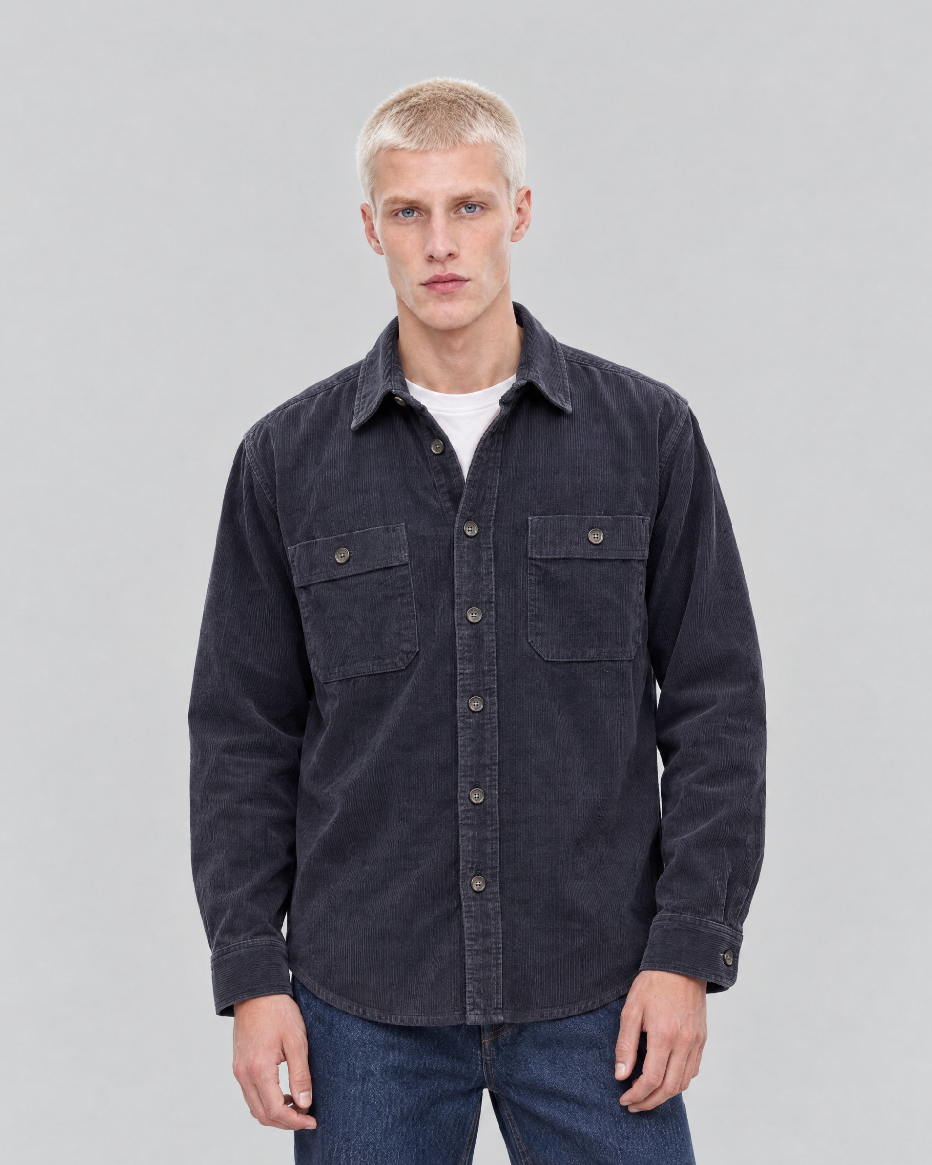 Navy corduroy shirt