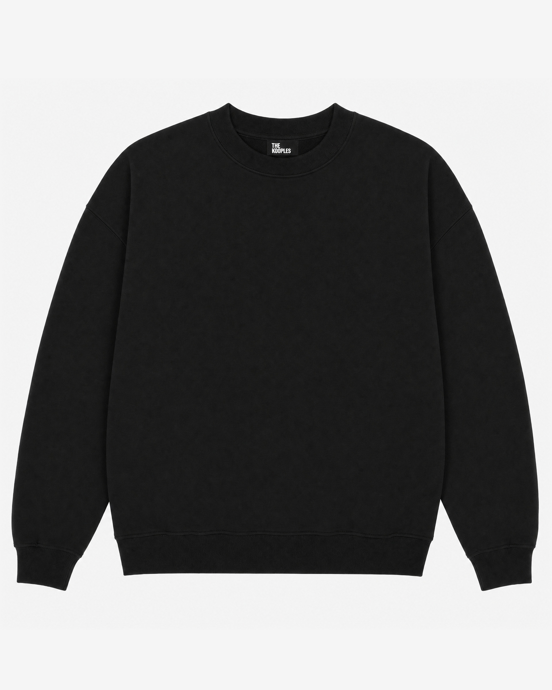 Black Crew-Neck Sweatshirt