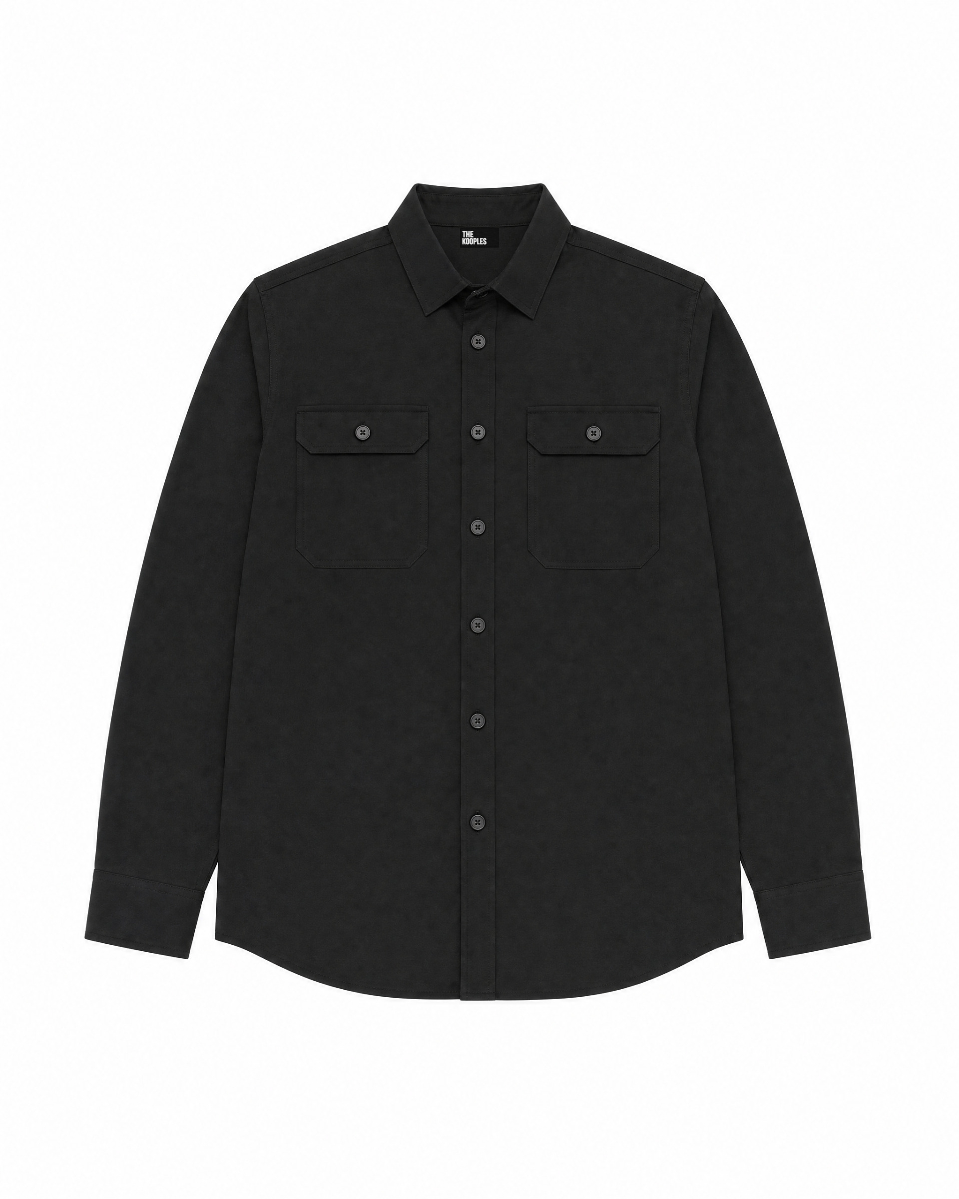 Black shirt with patch pockets