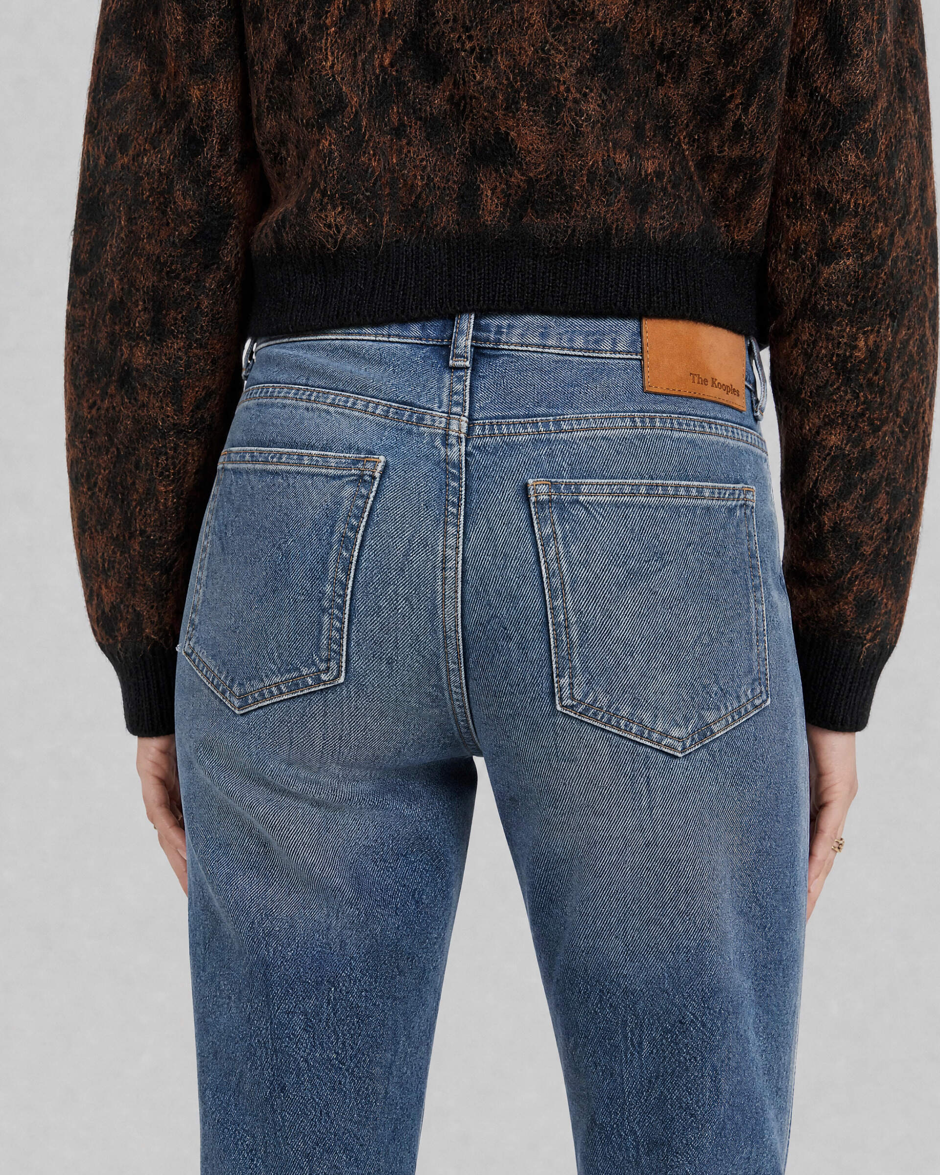 Blue slim-fit jeans