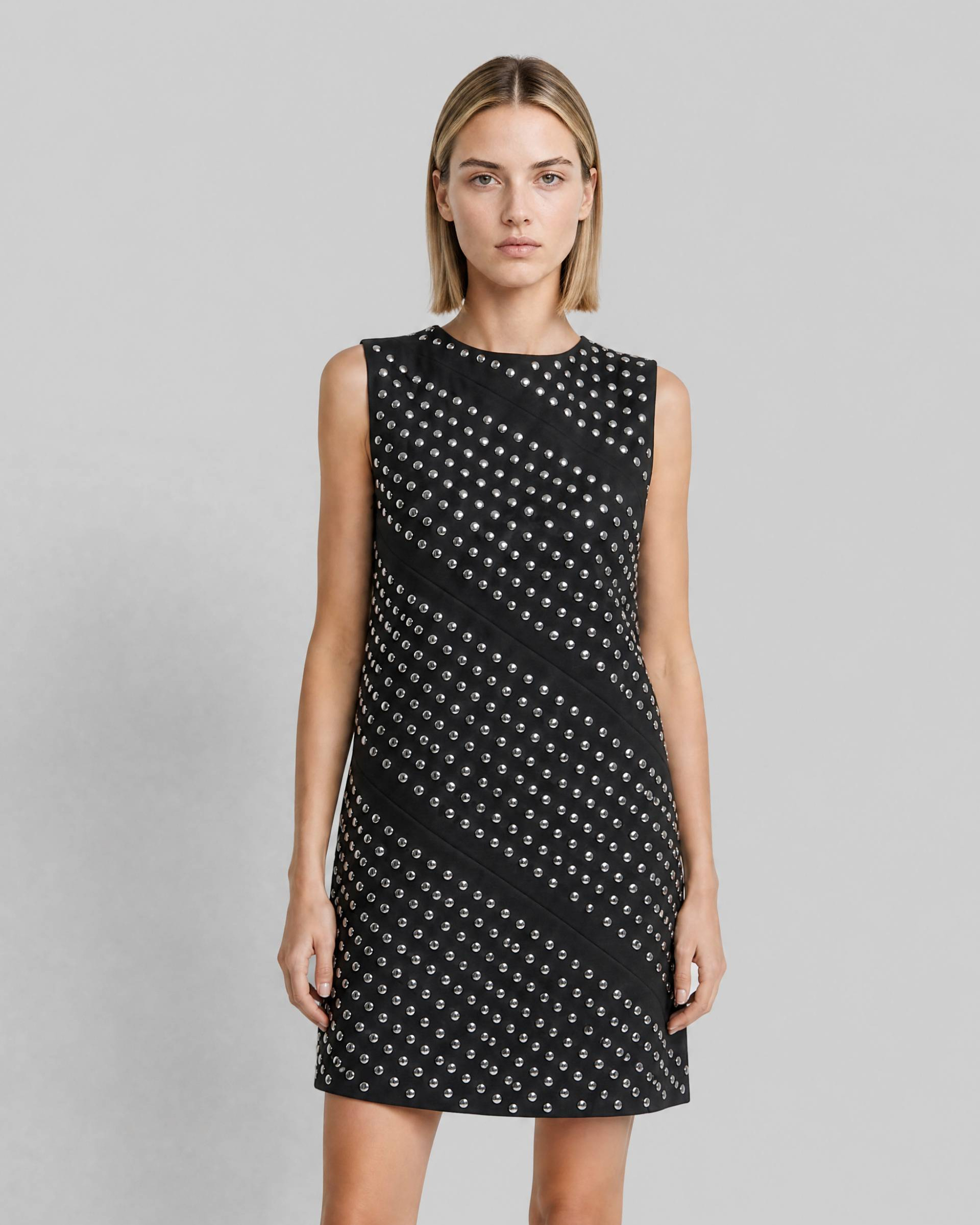 Black Short Studded Dress