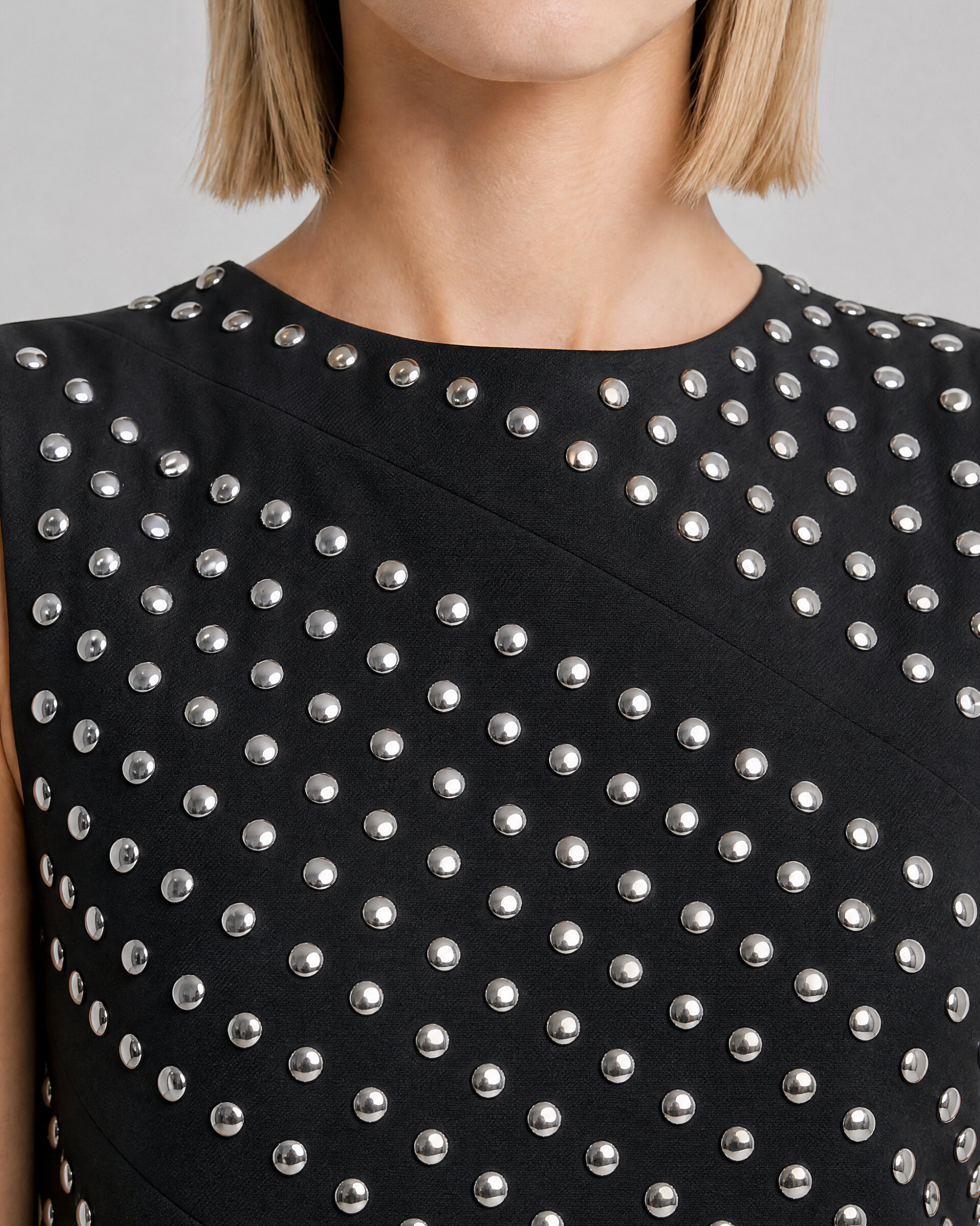 Black Short Studded Dress
