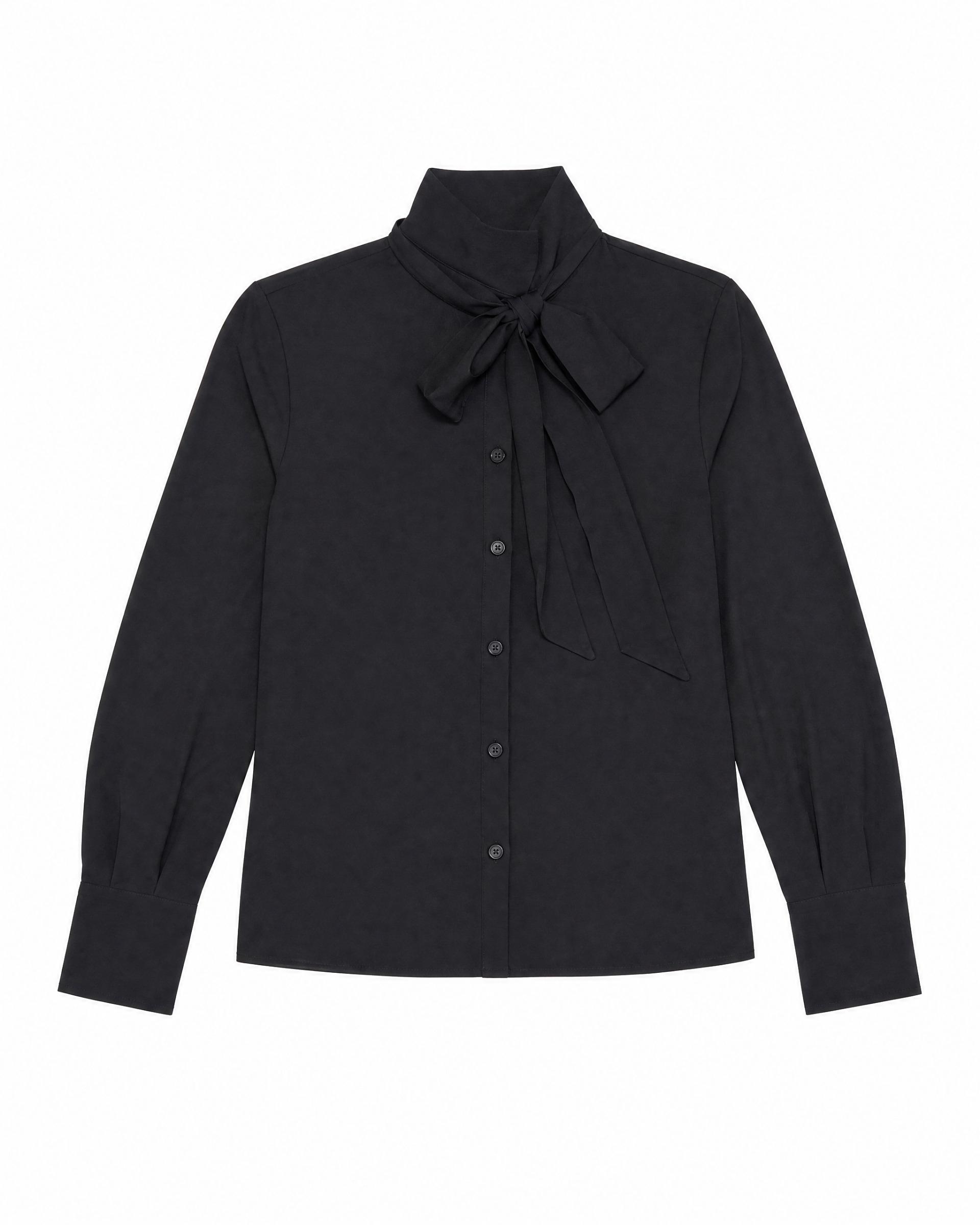 Shirt with a black cravat