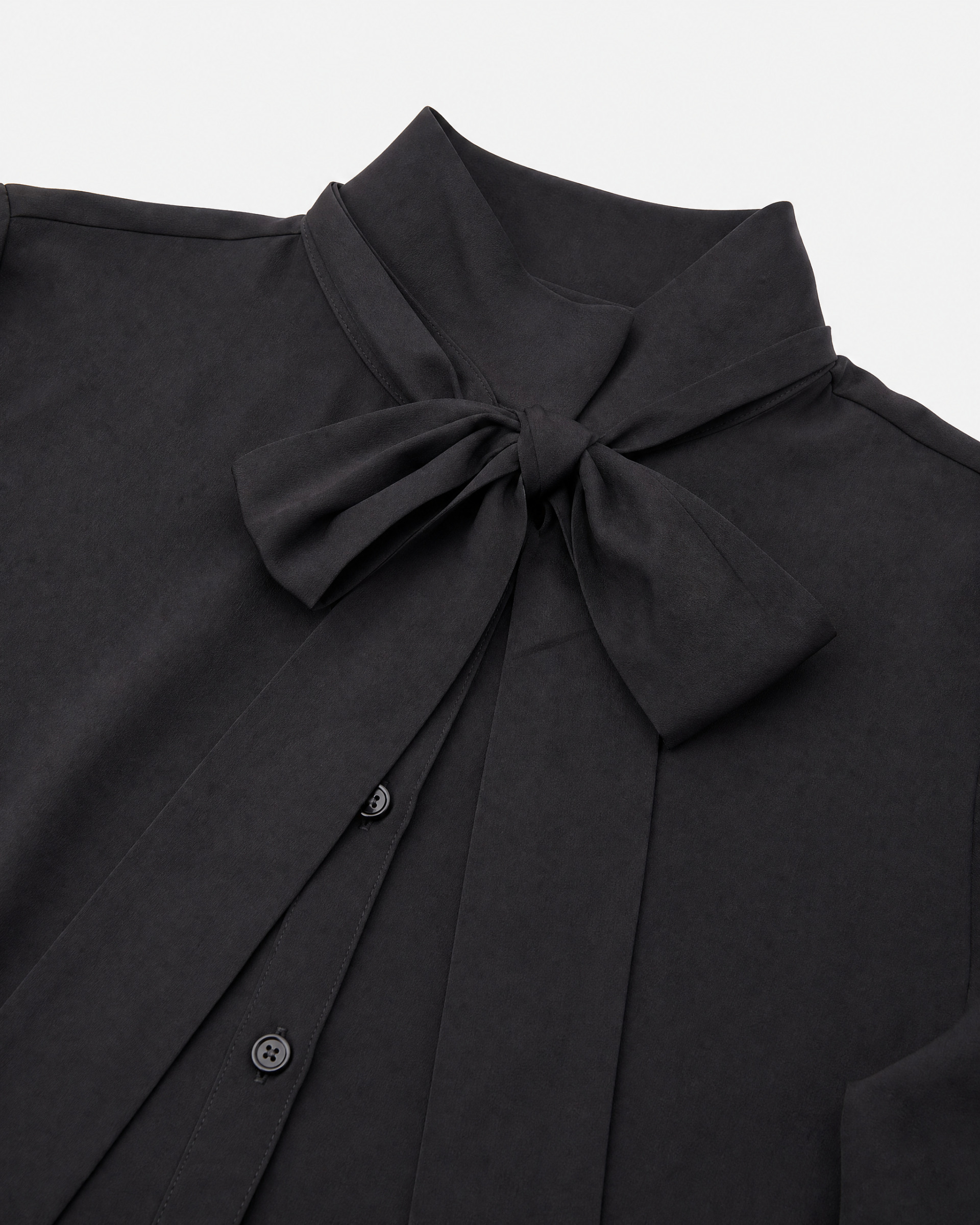 Shirt with a black cravat