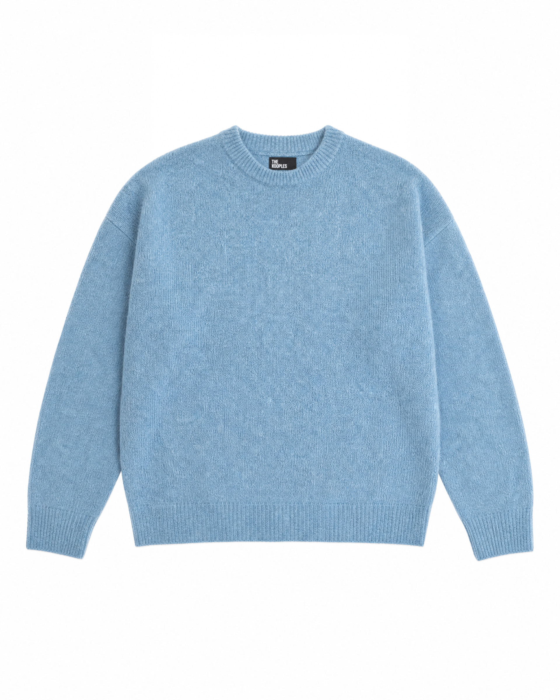 Blue Mohair-Blend Sweater