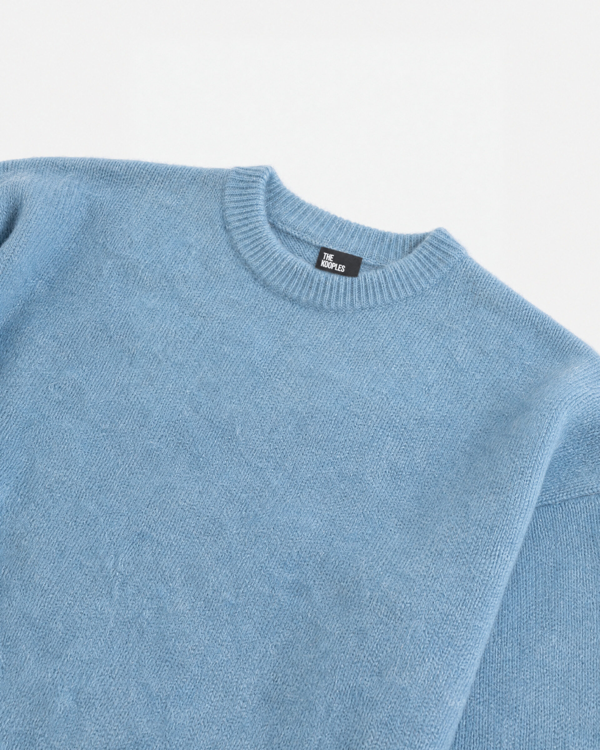 Blue Mohair-Blend Sweater