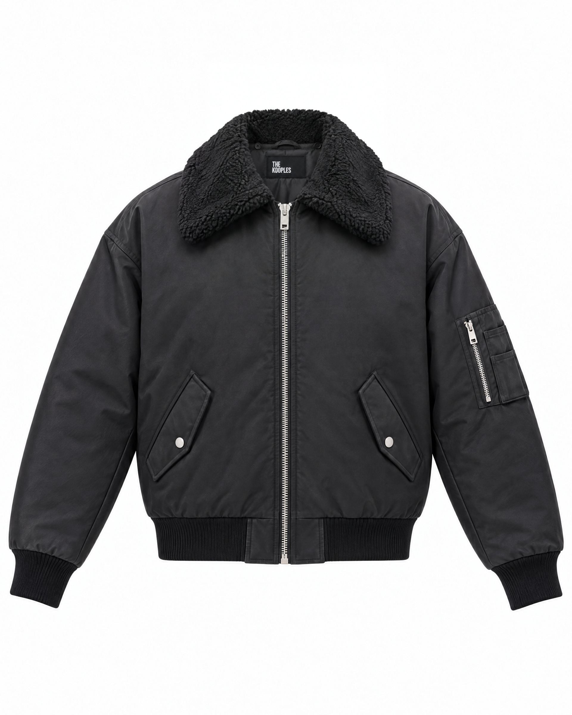 Black bomber jacket