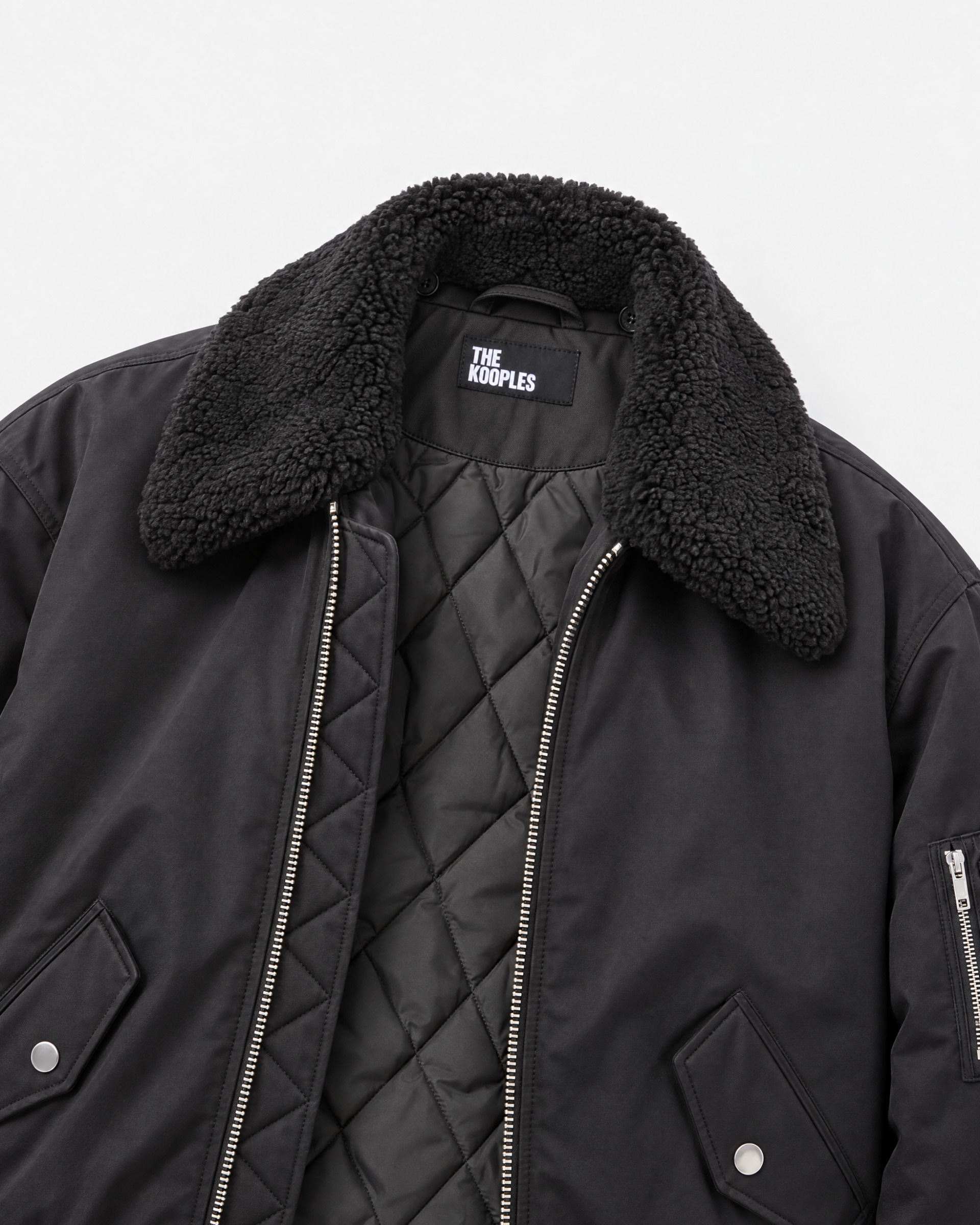 Black bomber jacket