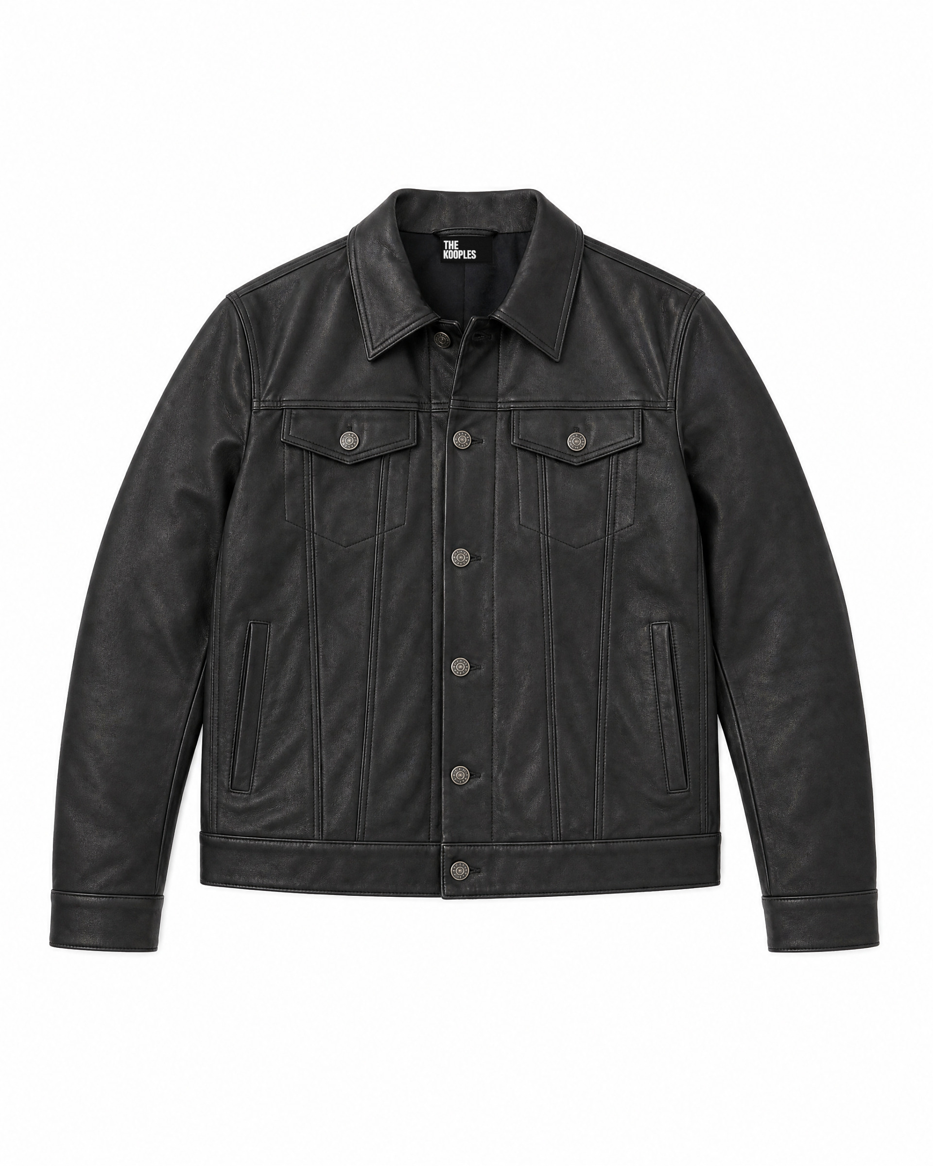Black leather jacket