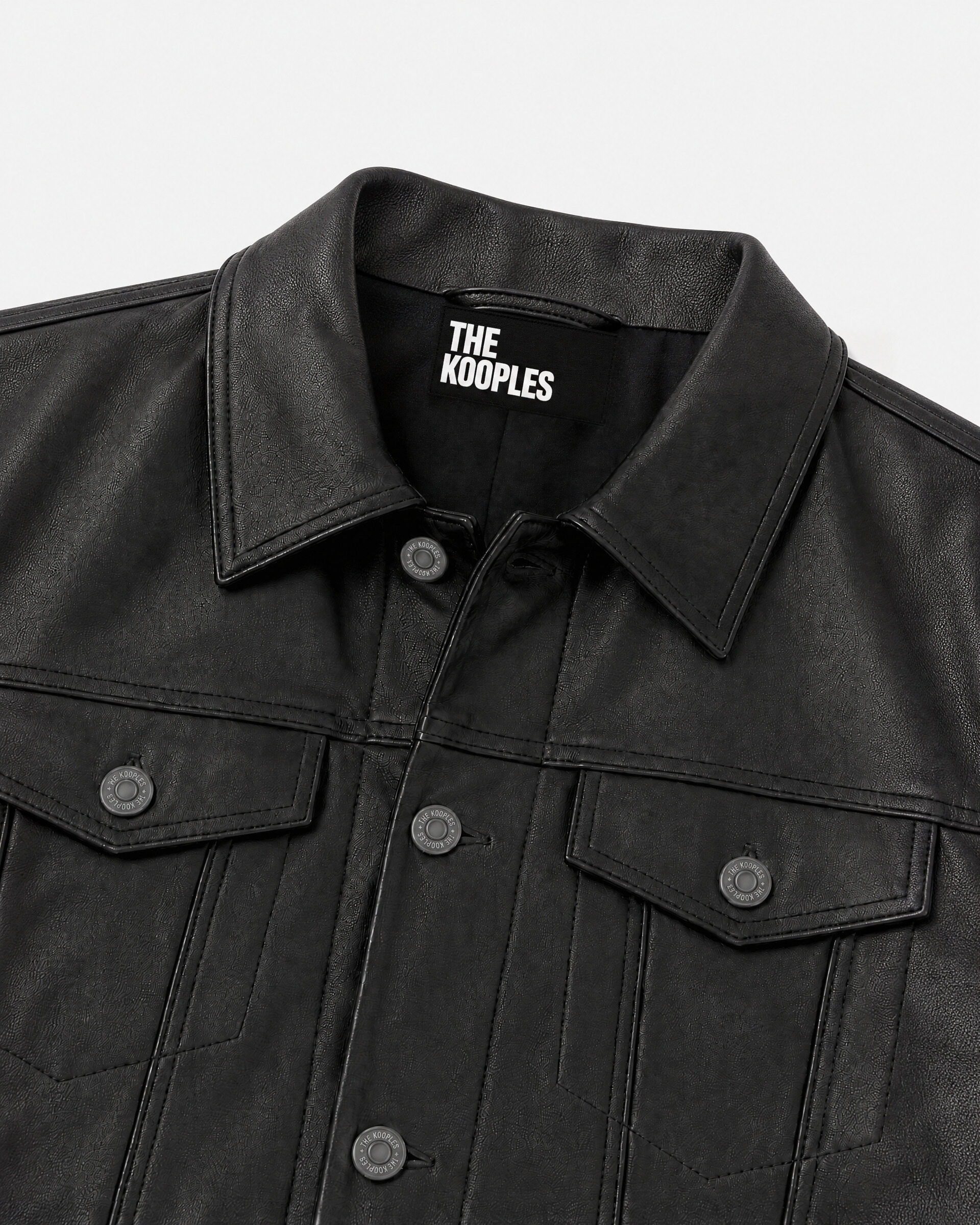 Black leather jacket
