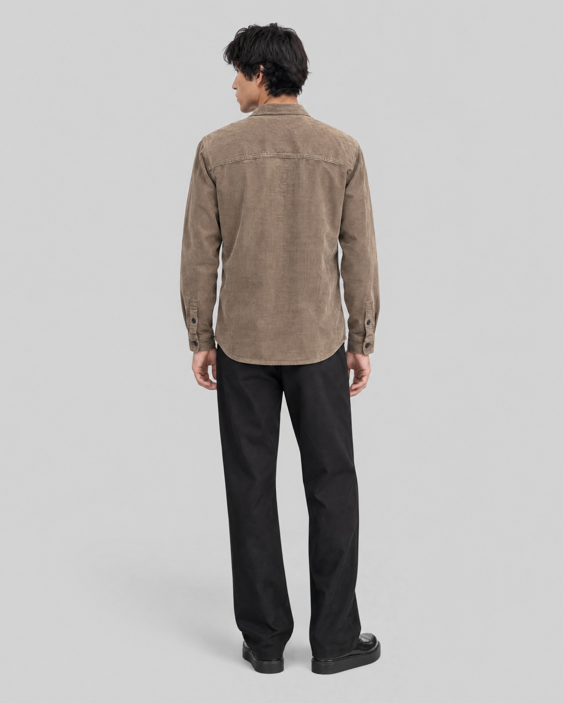 Taupe corduroy shirt
