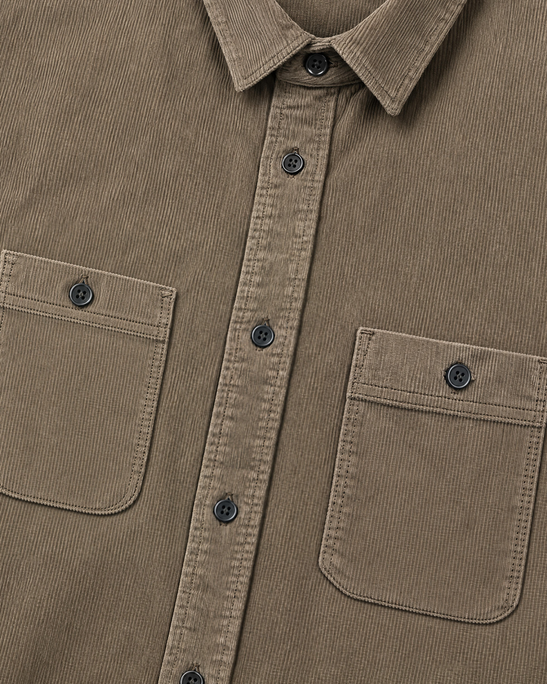 Taupe corduroy shirt