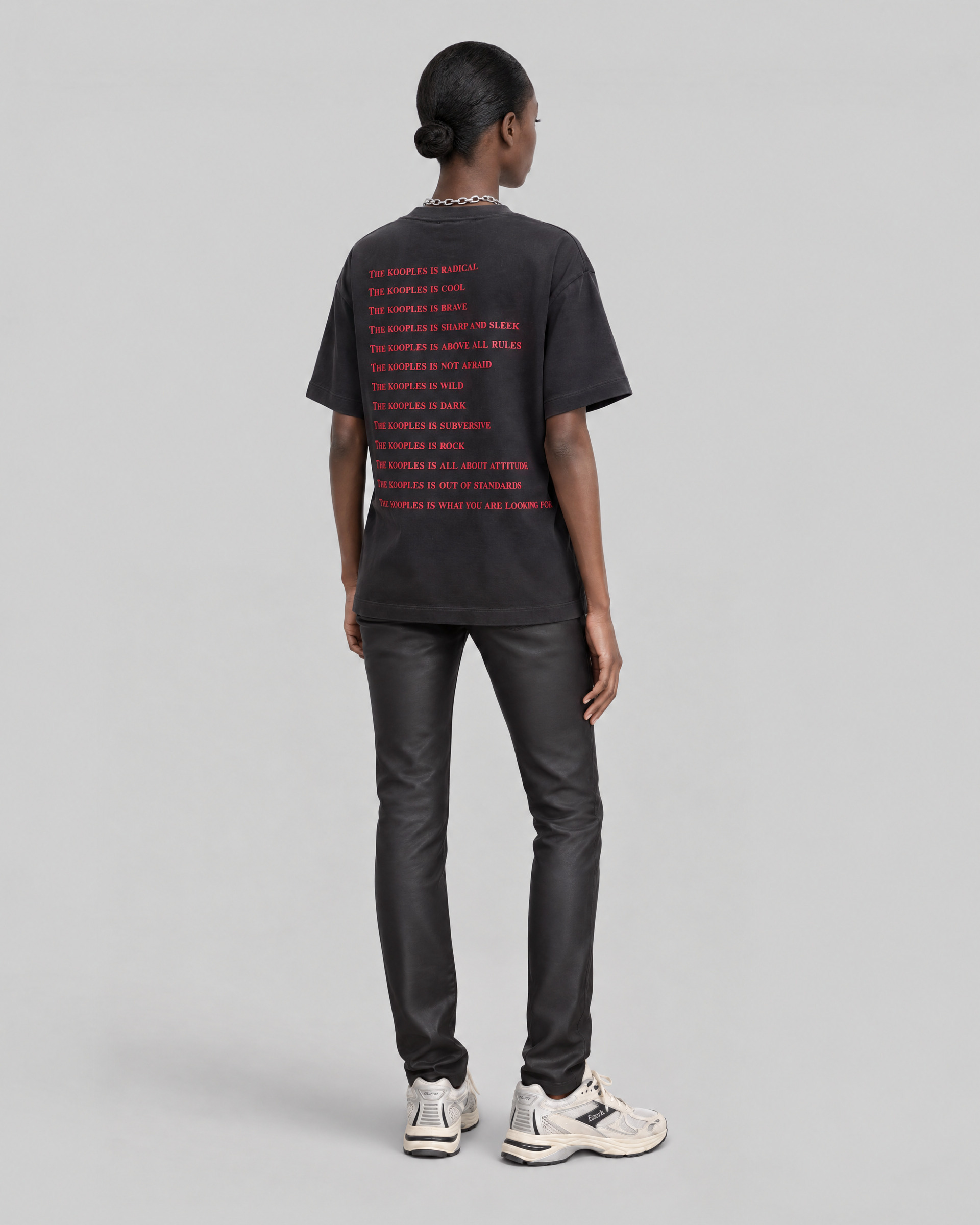 'What is' Black Rhinestone T-Shirt