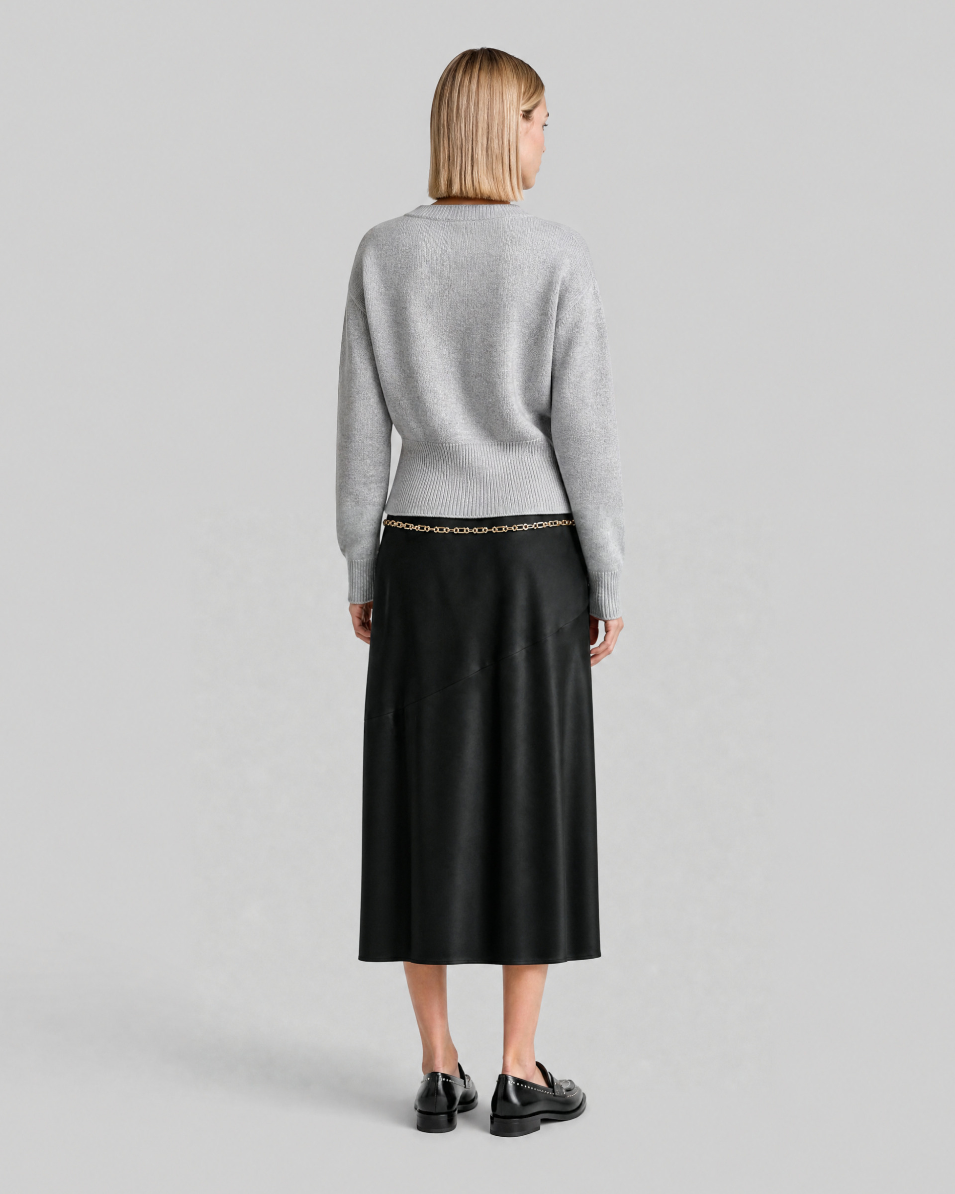 Blue Merino Wool and Cashmere Cardigan